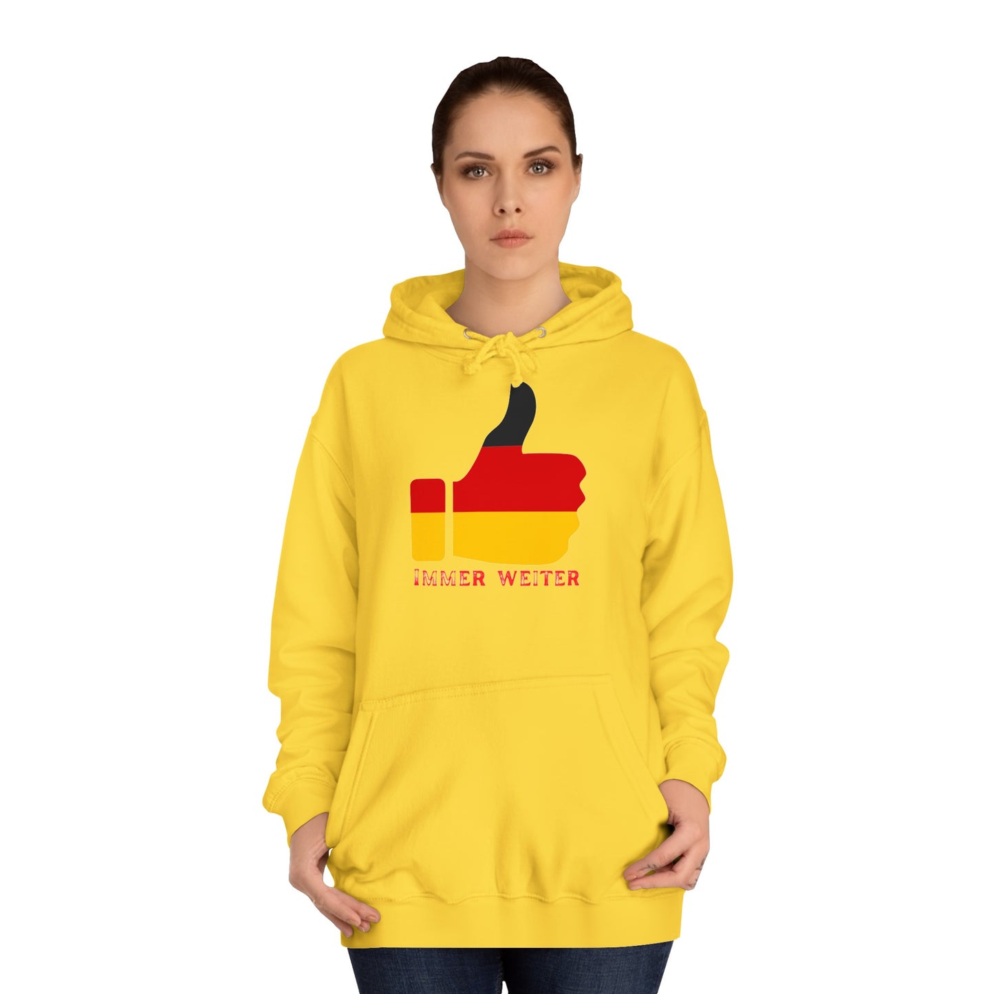 Immer Weiter für Team Deutschland auf Unisex Hoodies -  Beidseitig bedruckt