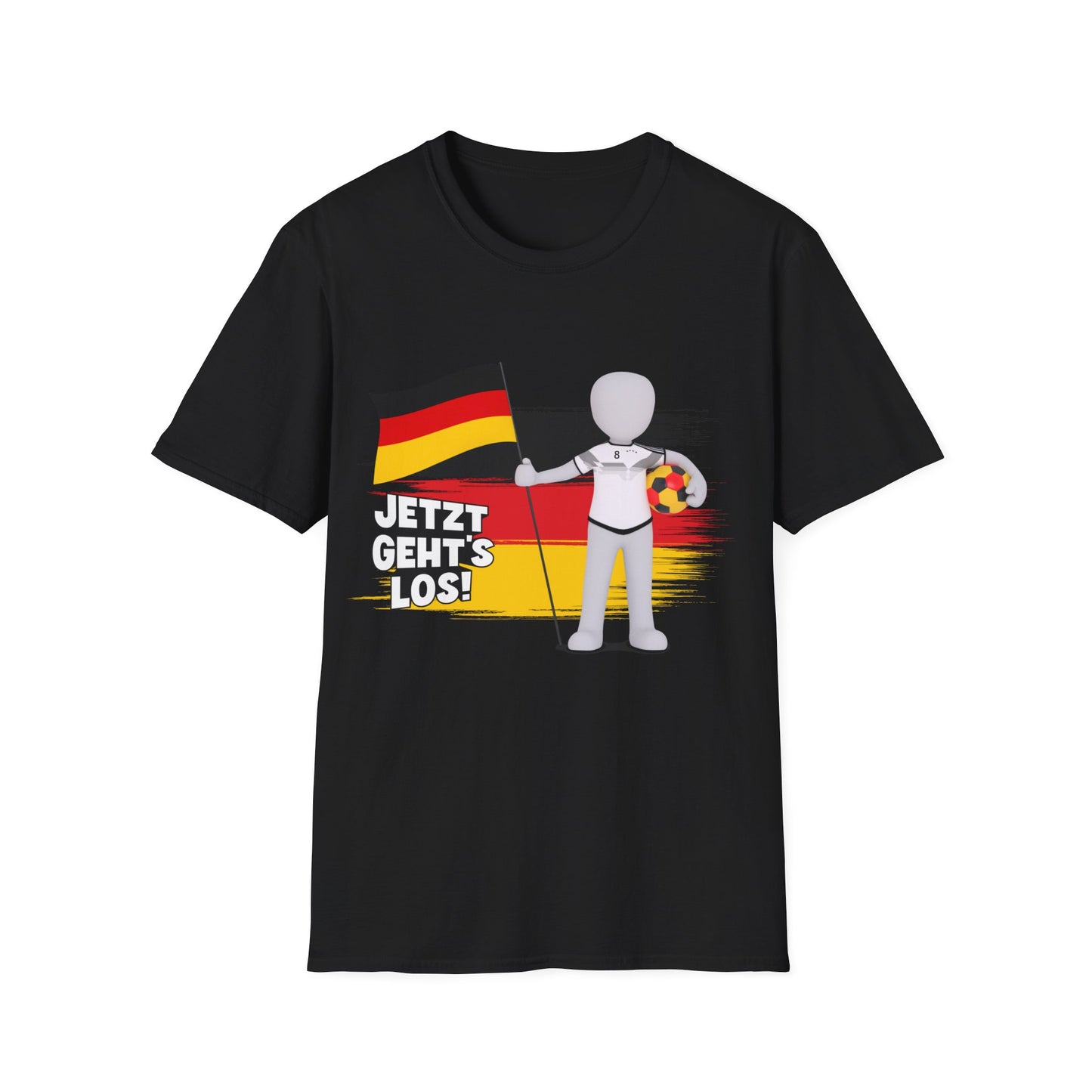 Einzigartige Unisex T-Shirt-Motive für Fußballfans, Echte Fanbekleidung mit deutscher Fußballleidenschaft, Nationalmannschaft-Fantrikot