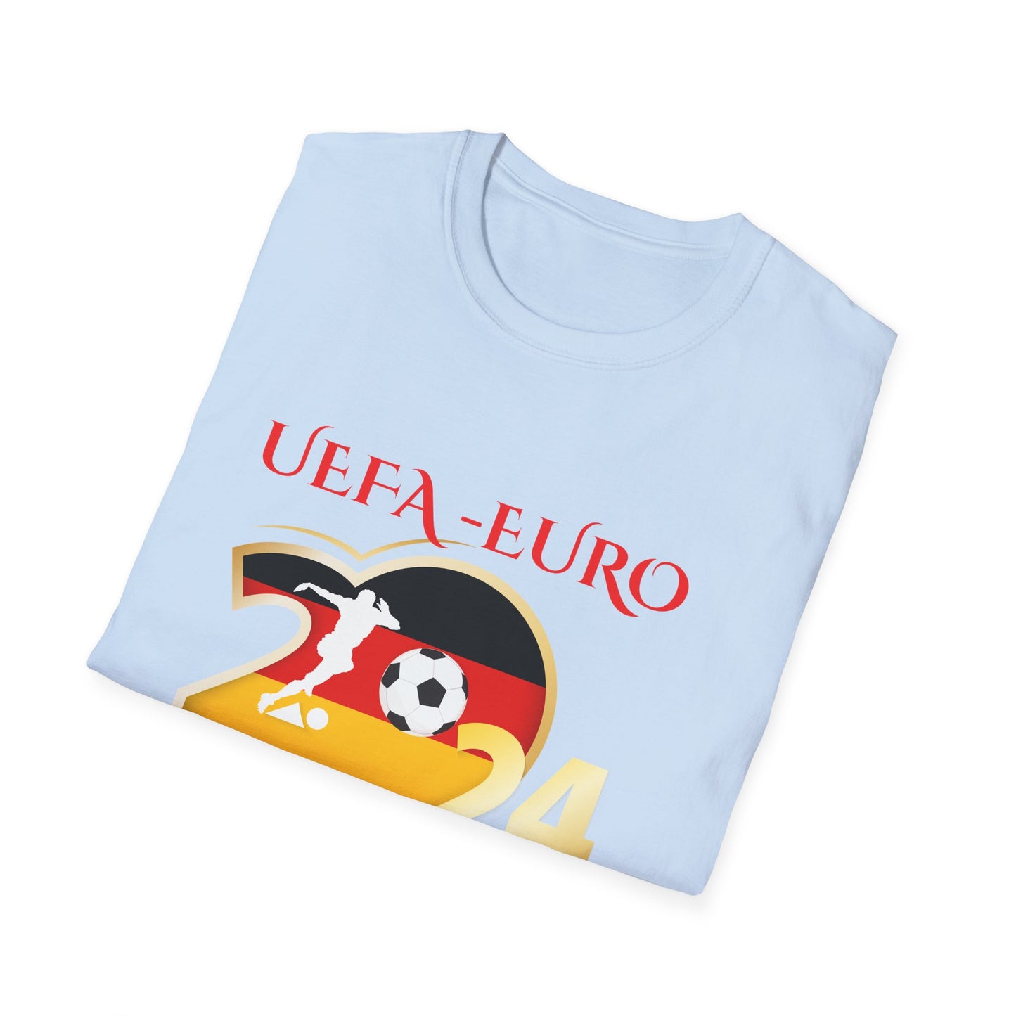 UEFA, EM 2024 in Deutschland - Unisex T-Shirt mit Verschieden Motiven für echte Fußballfans -Go Team German!