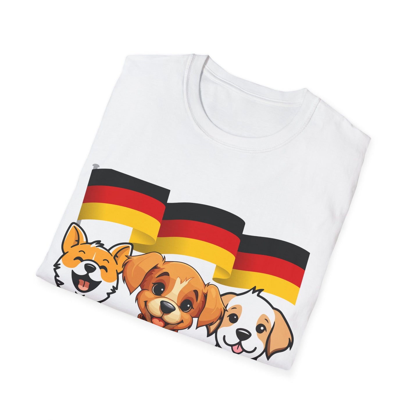 Deutsche Hunde für die Nationalmannschaft, Fußballfan Unisex T-Shirts