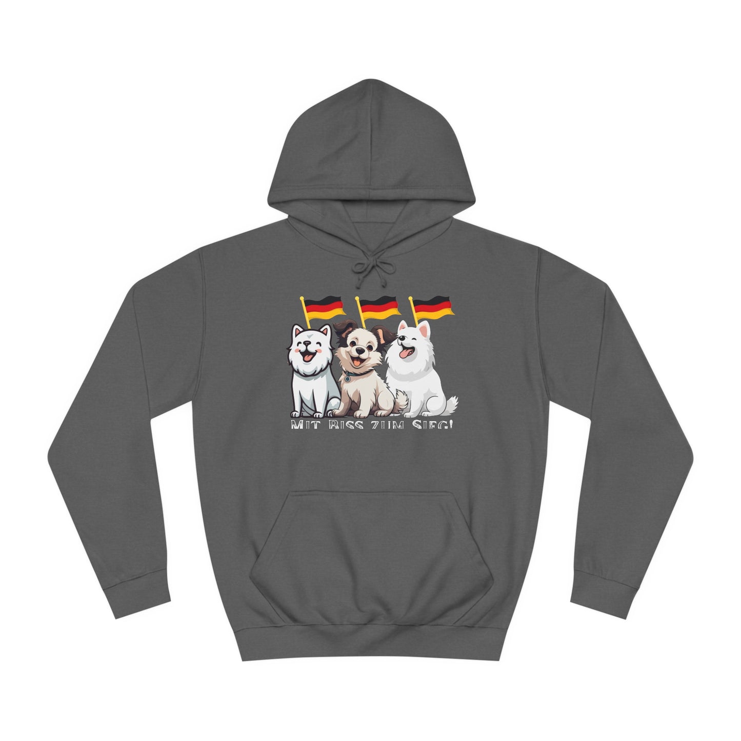 Deutsche Welpen als beste Fans aller Zeiten -  gedruckt auf hochwertigen Hoodies.