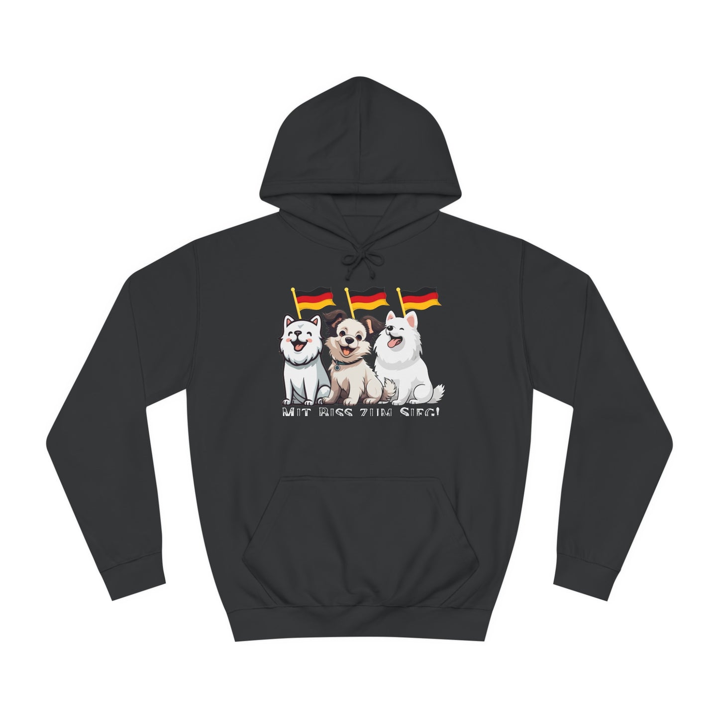 Deutsche Welpen als beste Fans aller Zeiten -  gedruckt auf hochwertigen Hoodies.