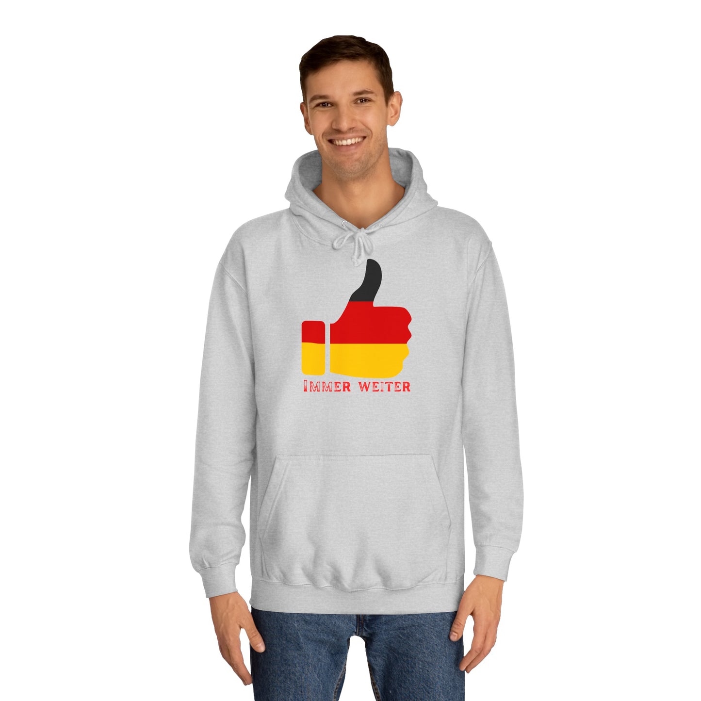 Immer Weiter für Team Deutschland auf Unisex Hoodies -  Beidseitig bedruckt