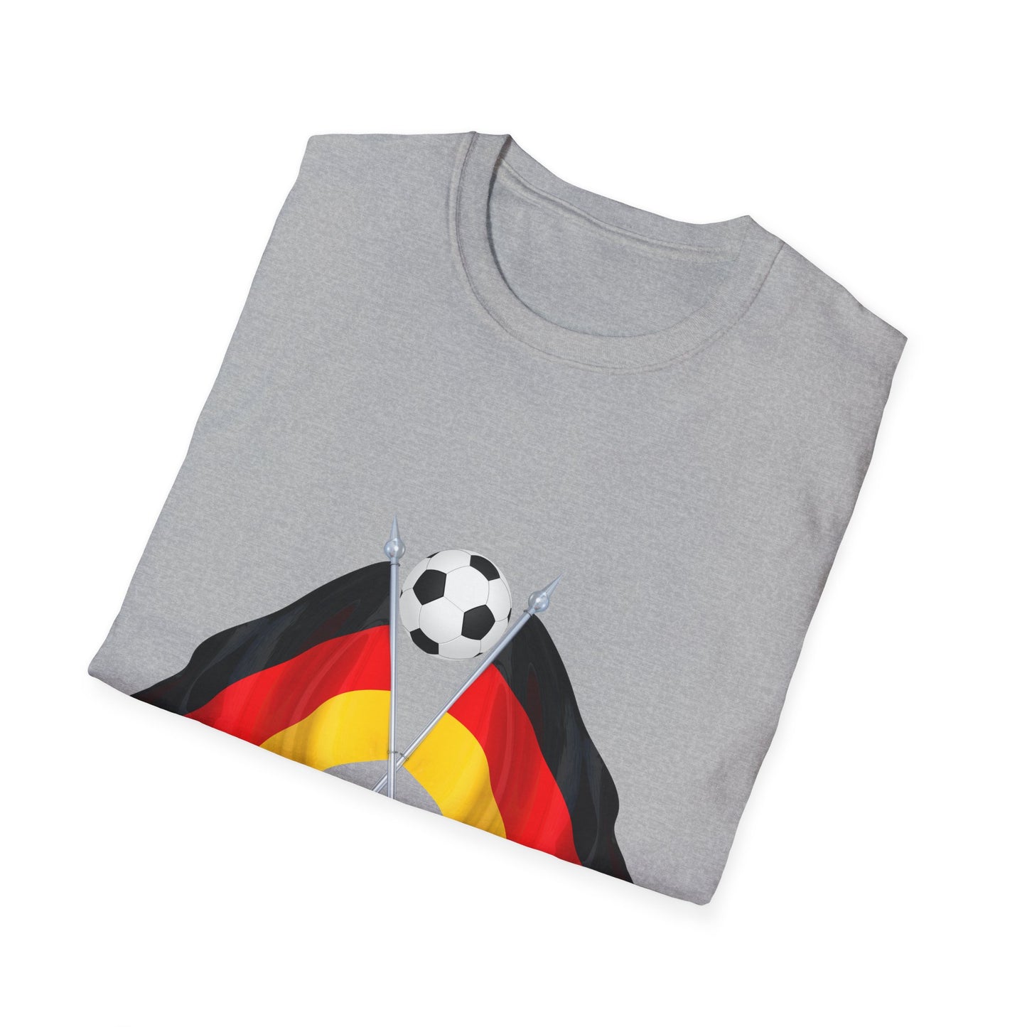 Fanmotivtrikot - Deutsche Flagge für Fußballfan auf Unisex T-Shirt