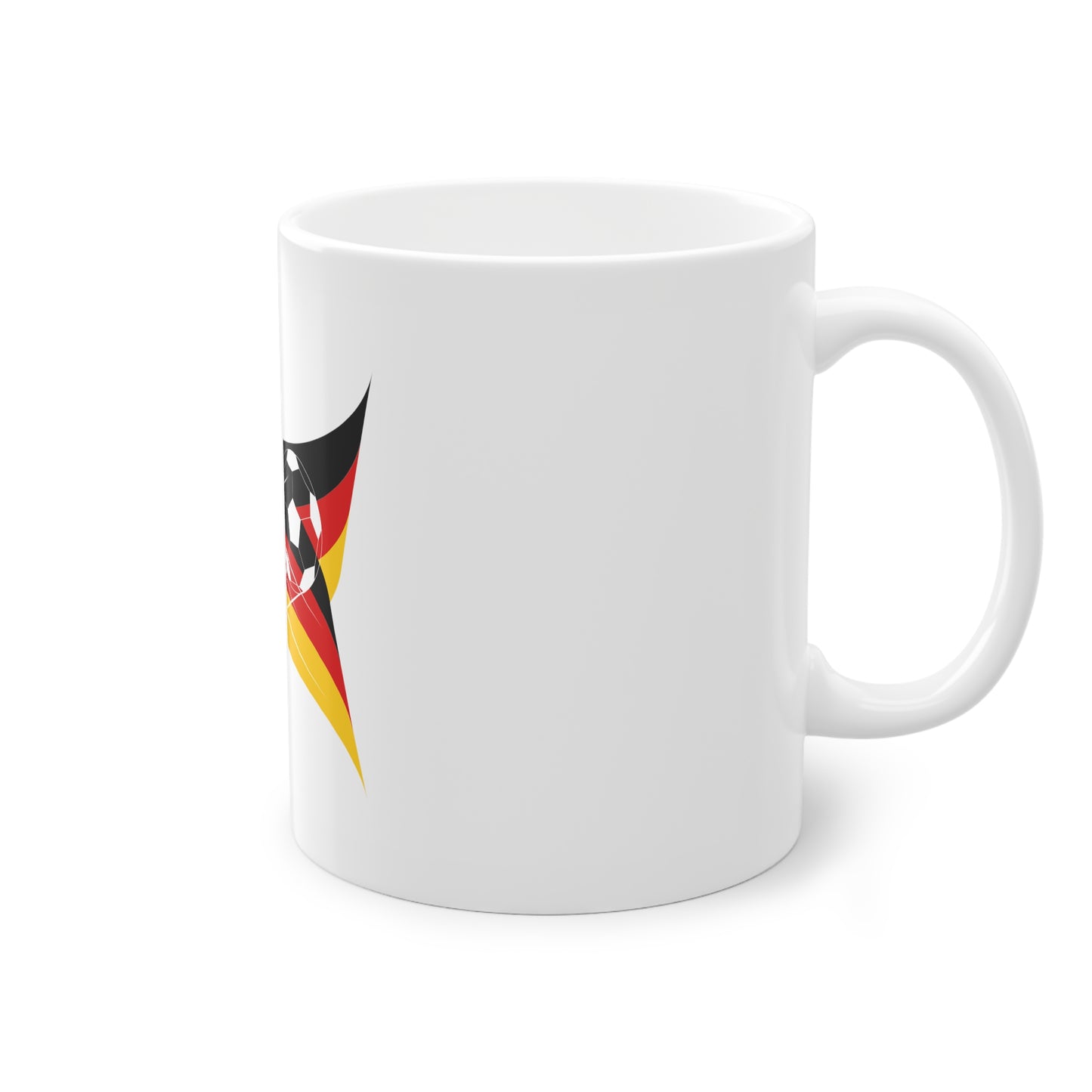 Deutsche Fußballfans Motive auf Kaffeetassen gedruckt - Farbe: weiß, Standardtasse, groß 11 Unzen