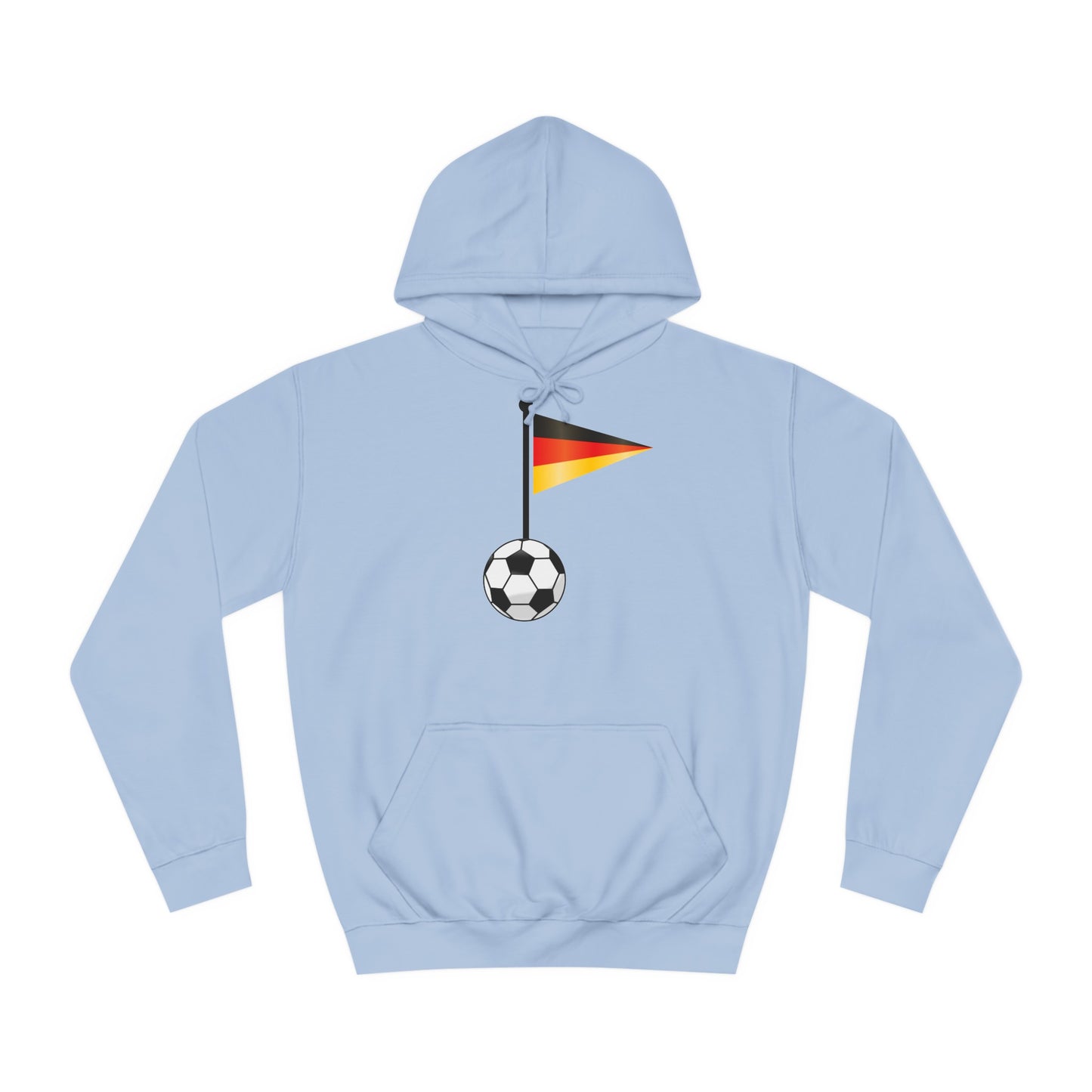 Einfach für Deutschland stehen -   Immer witer - Hochwertige Unisex-Kapuzenpullover - Beidseitig