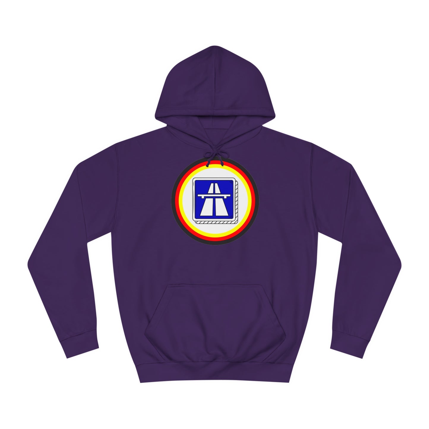 Hochwertige Unisex Hoodies für Autobahnfans - Beide Seiten gedruckt - German Highway - No speed limit