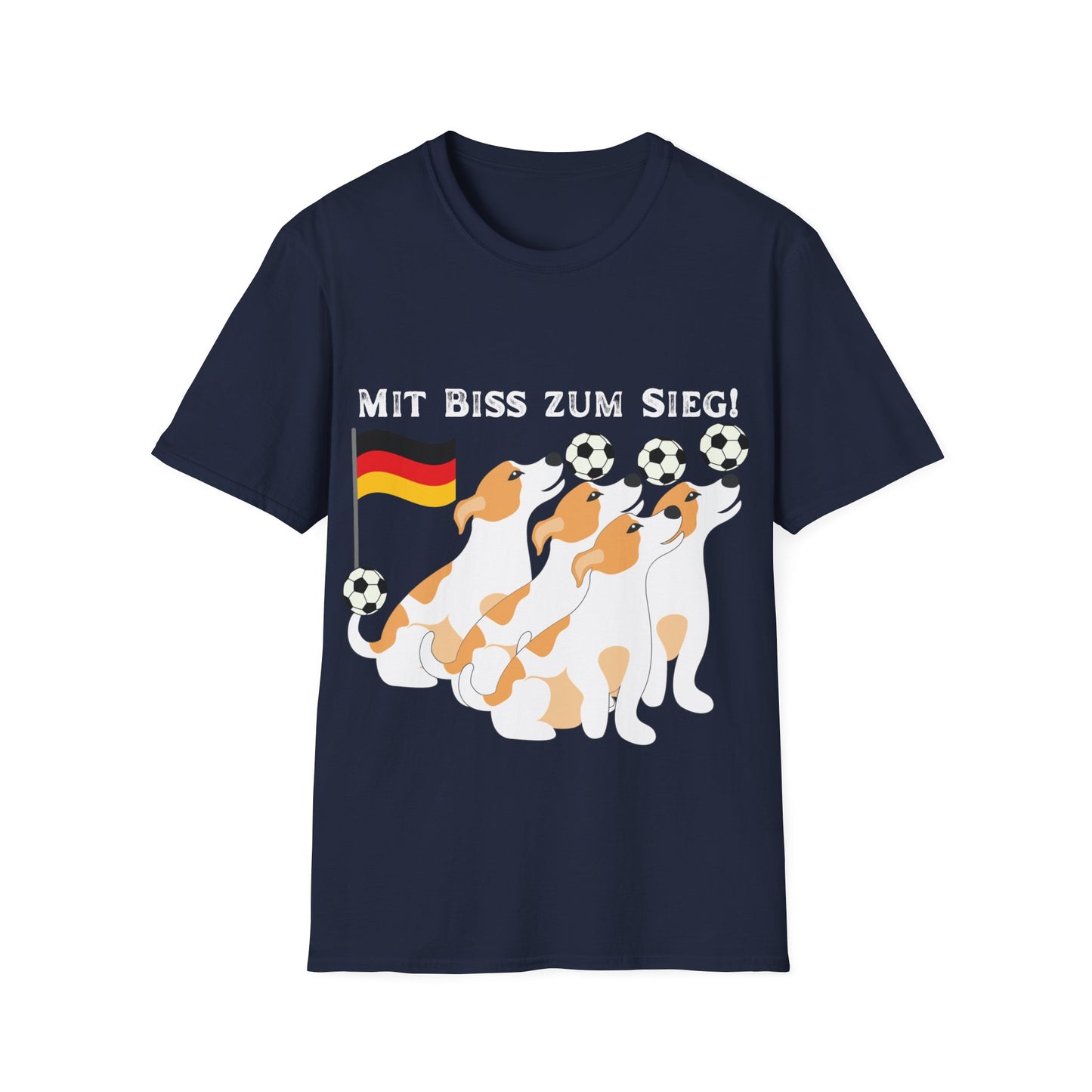 Deutsche Hunde für die Nationalmannschaft mit vielen Toren, Unisex T-Shirt