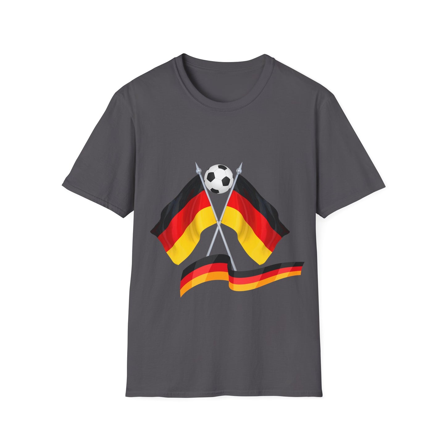 Fanmotivtrikot - Deutsche Flagge für Fußballfan auf Unisex T-Shirt