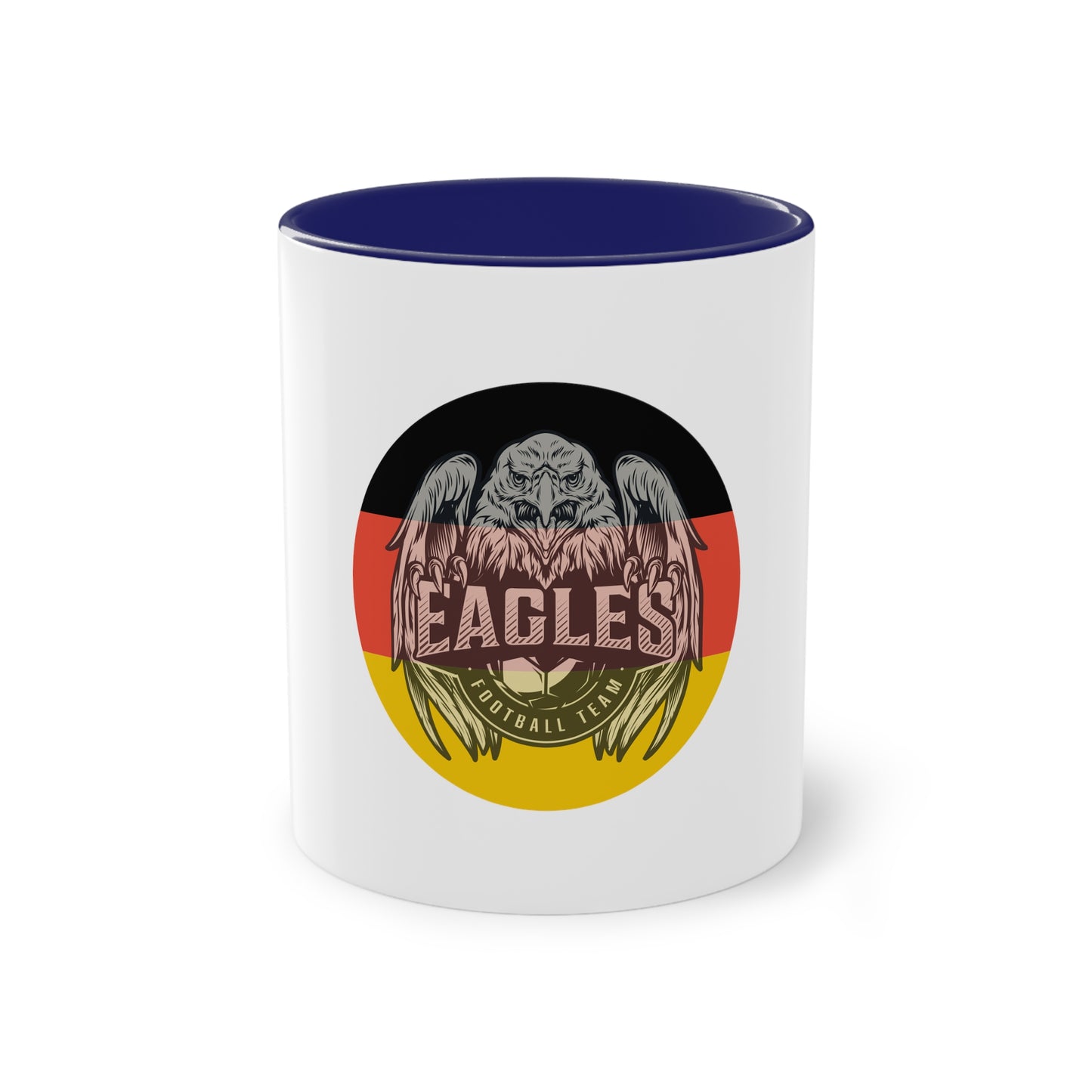 Majestätischer Adler auf Kaffeetassen – Kraft und Eleganz