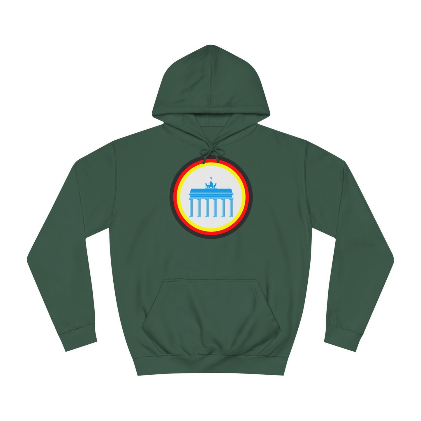 Brandenburger Tor auf Unisex-College-Hoodie, Kapuzenpullover,  beidseitig bedruckt