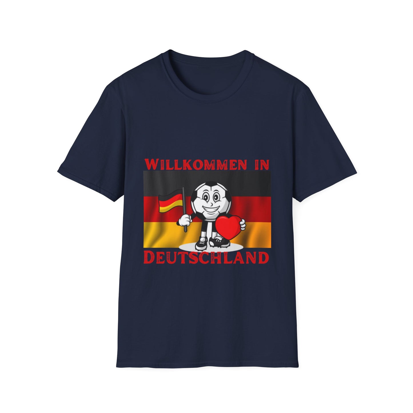 Willkommen in Deutschland: Wo Fußball zur Leidenschaft wird, Unisex T-Shirt