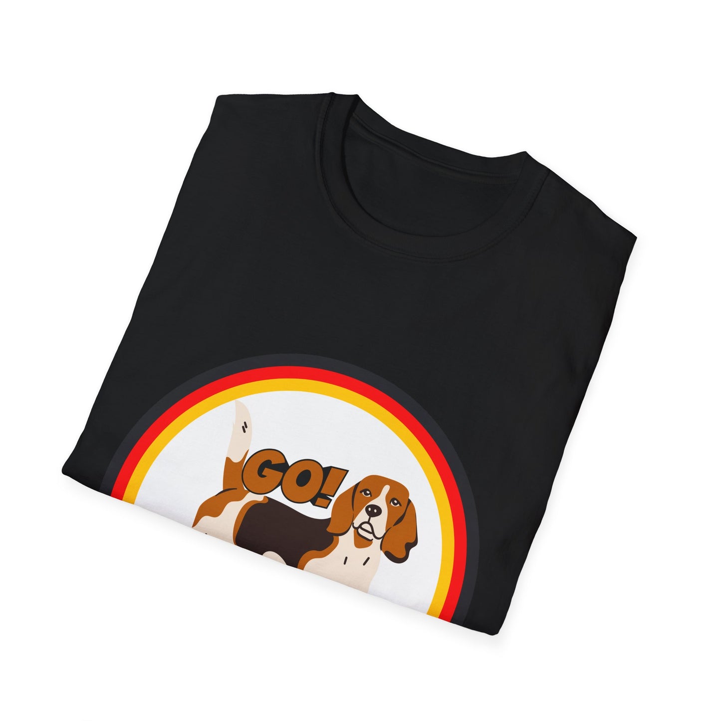 Deutsche Hunde für die Nationalmannschaft, Fußballfan T-Shirts, Flagge, Fanmotivtrikot, Fan Unisex T-Shirt