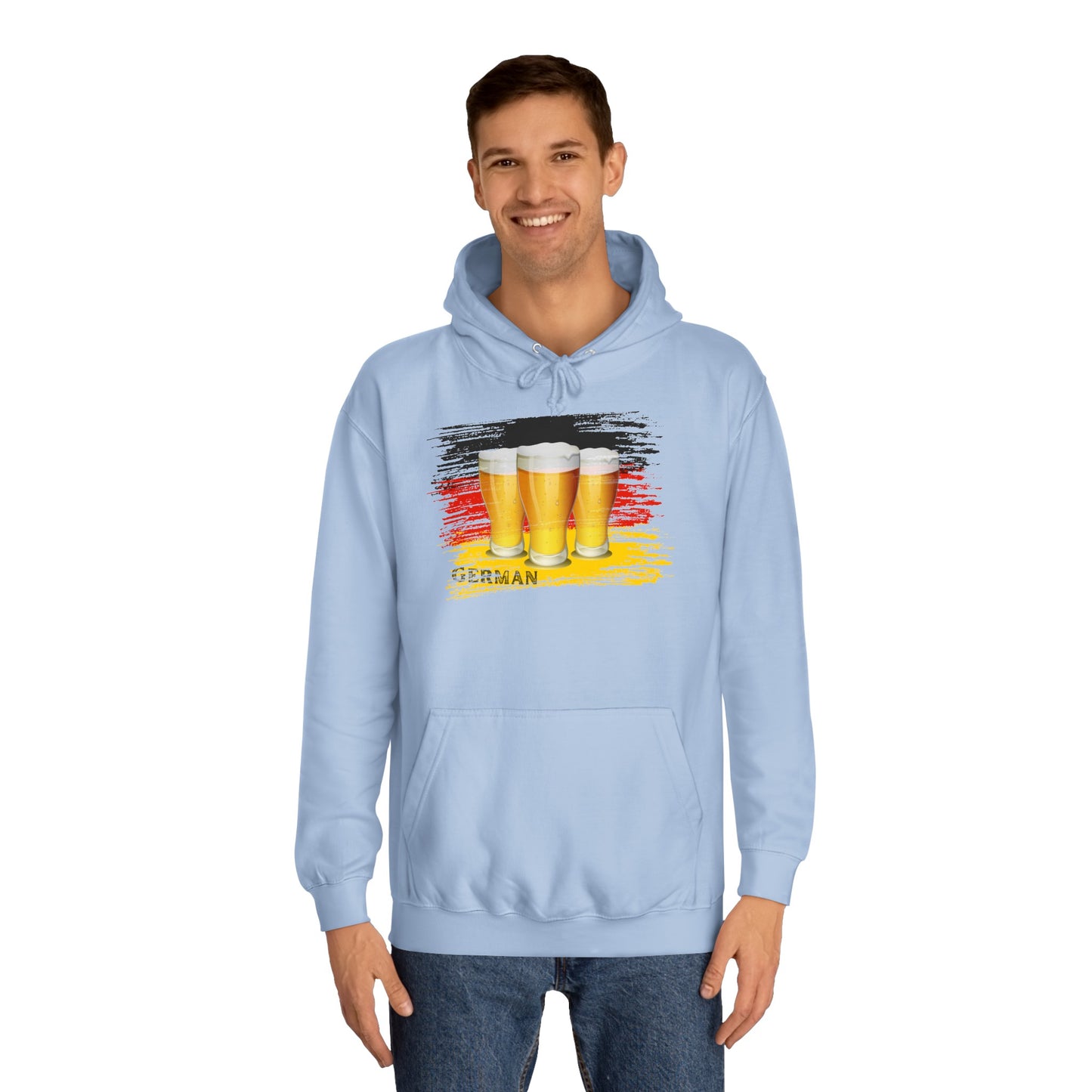 Bier Fans für Deutschland -  auf Unisex Hoodies beidseitig bedruckt