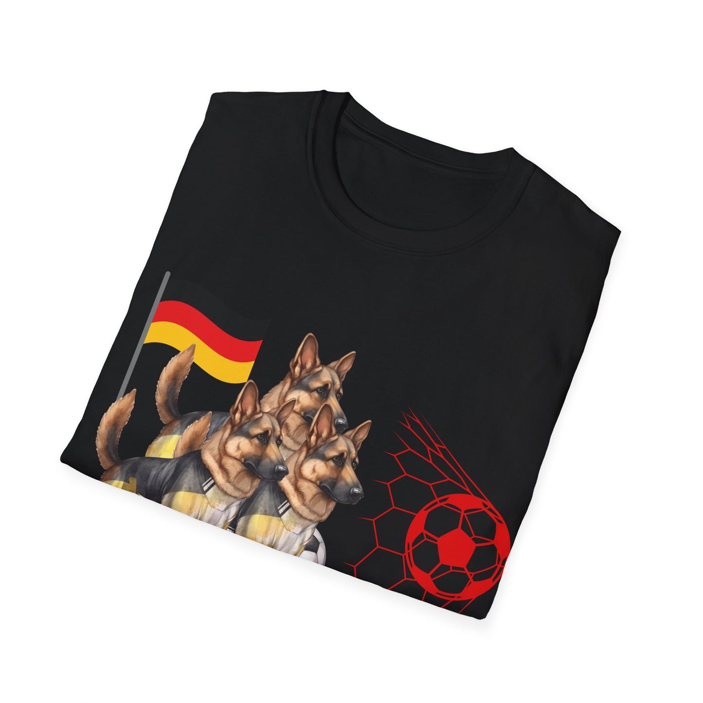 Deutsche Hunde für die Nationalmannschaft mit vielen Toren, Unisex T-Shirt