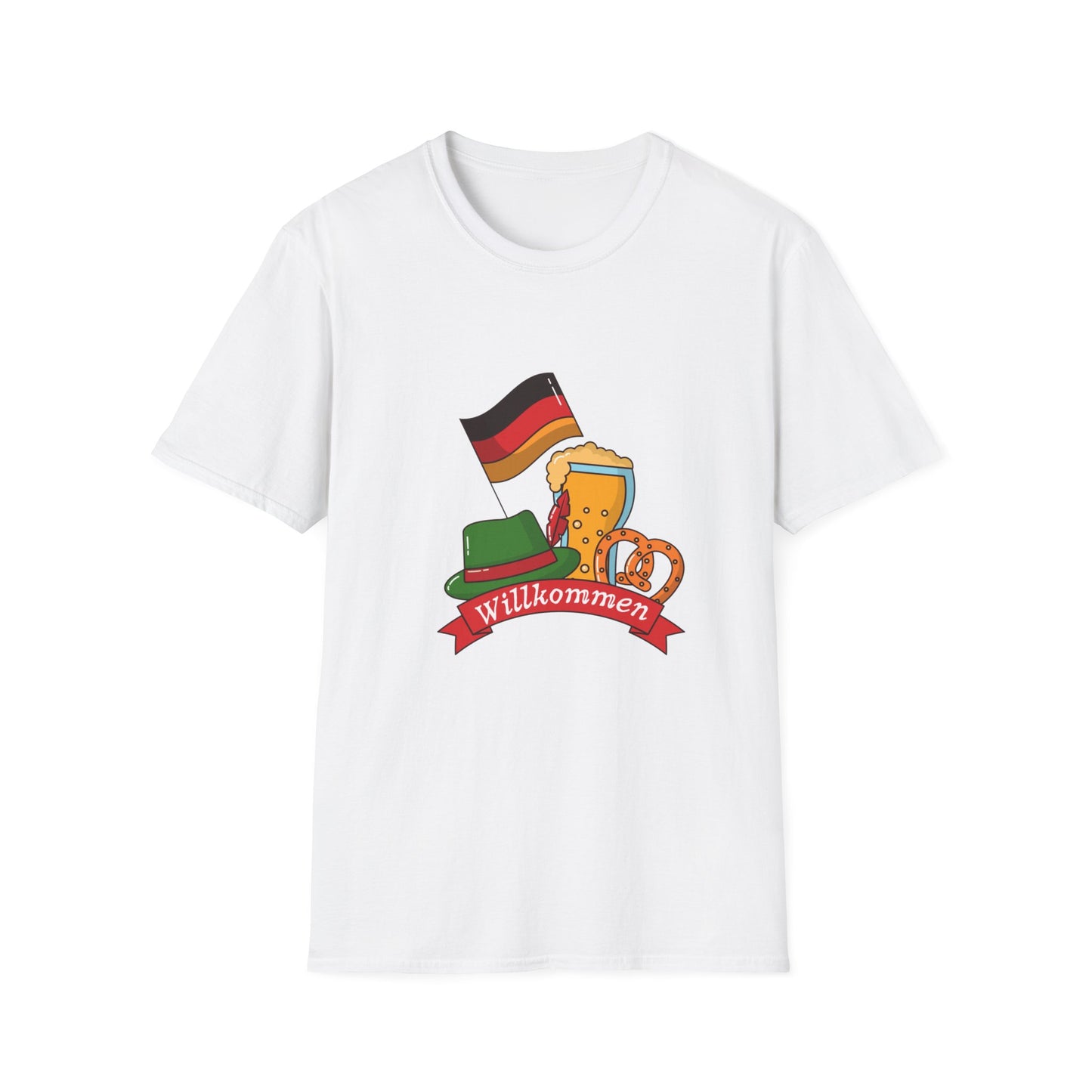 Willkommen in Deutschland Unisex fan T-Shirt, Welcome to Germany, I love Germany, Ich liebe Deutschland, EM UEFA 2024 Germany, Soccer DE