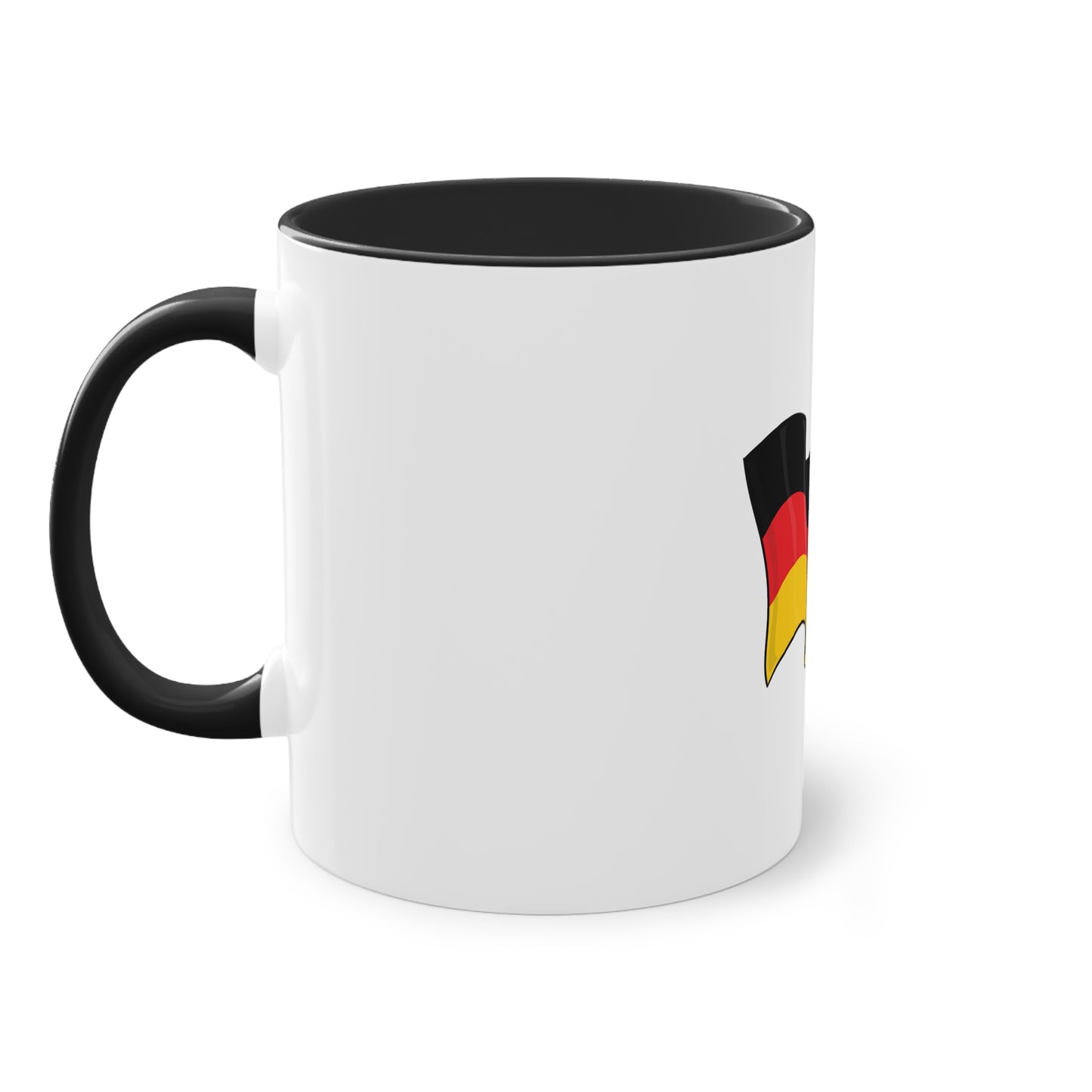 Einfach Stolz, auf Deutschland auf Kaffeetassen bedruckt - Farbe: weiß, Standardtasse, groß 11 Unzen