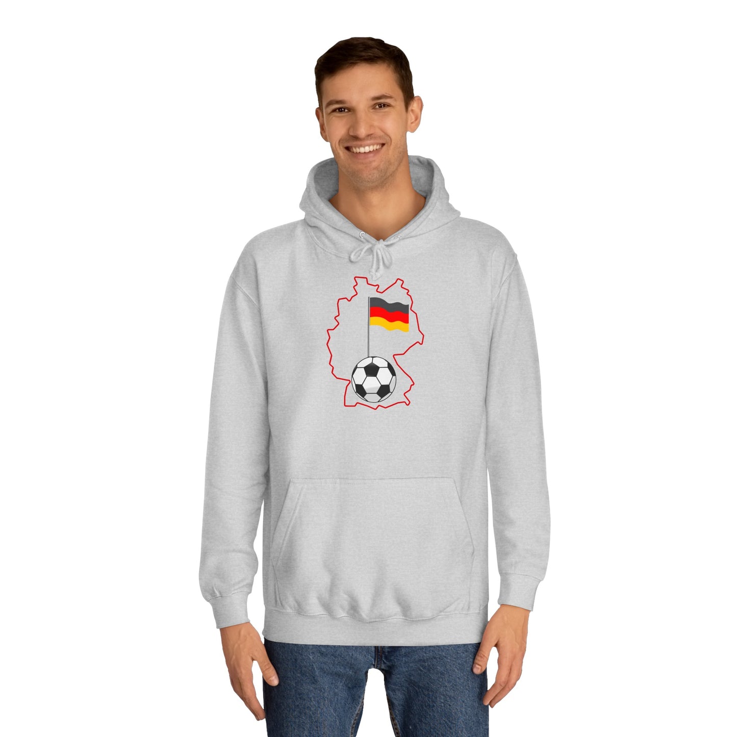 Erleben Sie die Schönheit und Leidenschaft des Fußballs in Deutschland - Beidseitig bedruckt - Hochwertige Unisex-Kapuzenpullover