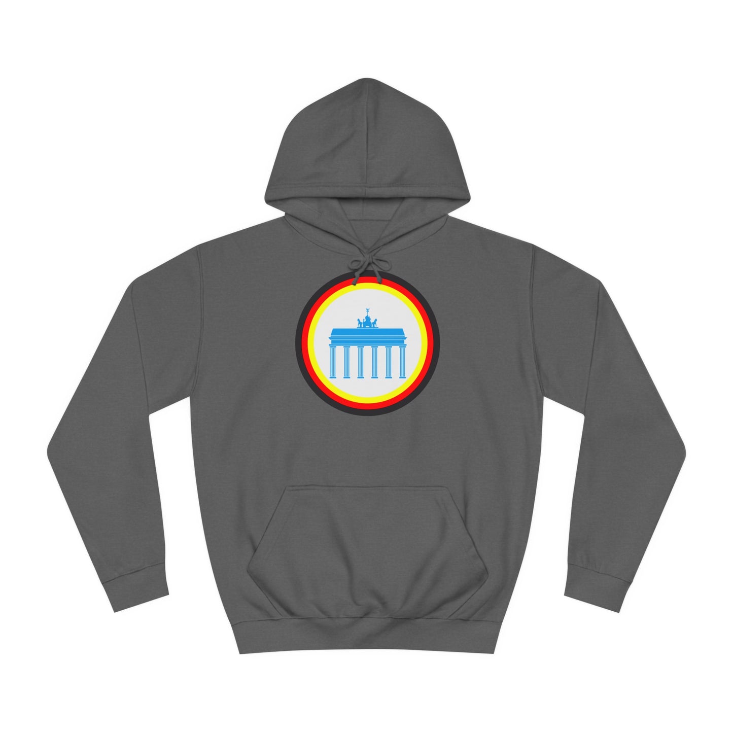 Brandenburger Tor auf Unisex-College-Hoodie, Kapuzenpullover,  beidseitig bedruckt