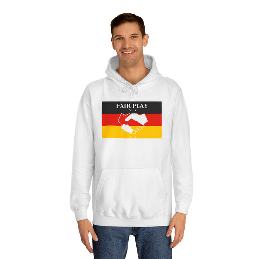 Hochwertige Hoodies - Fairplay für Deutschland - Beide Seiten gedruckt