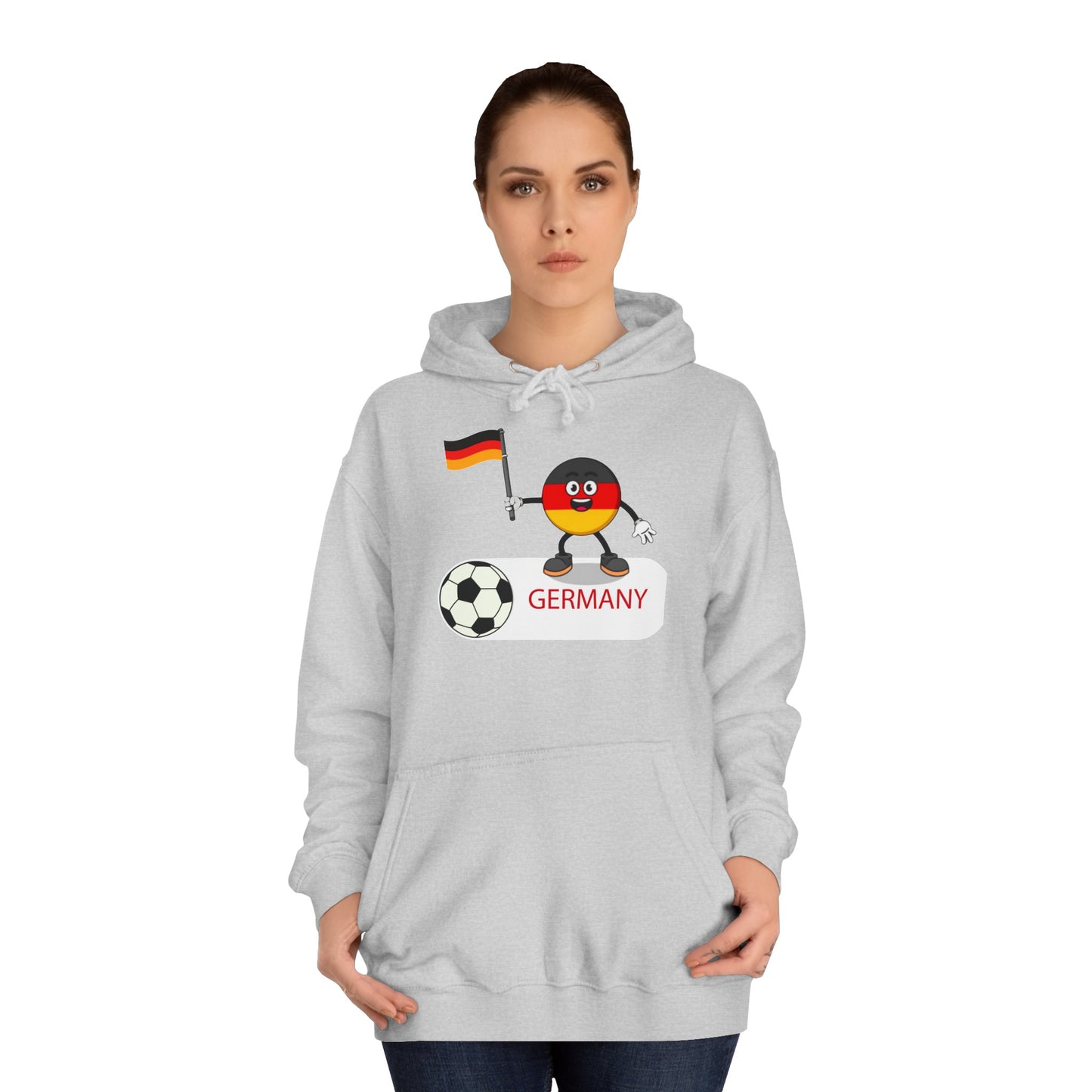 Erleben Sie die Schönheit und Leidenschaft des Fußballs in Deutschland - Hochwertige Unisex-Kapuzenpullover - Beidseitig bedruckt