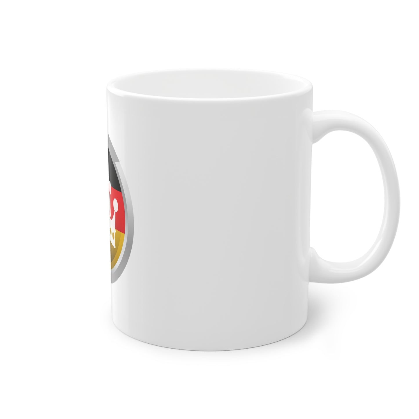 Deutsche Gastfreundschaft gekrönt - Kaffeetasse / Teetasse: 11oz (0,33 l) - Perfekt für Kaffee, Tee und heiße Schokolade