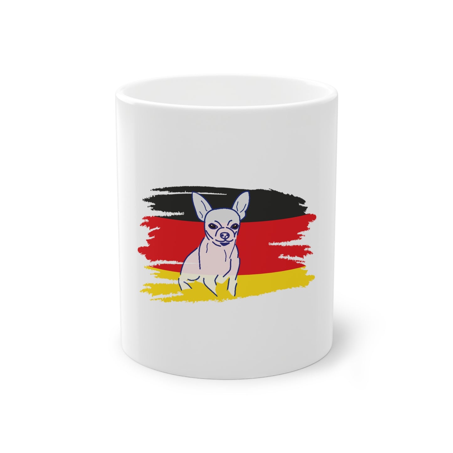 Puppy Deutschland - auf Kaffeetassen bedruckt - Farbe: weiß, Standardtasse, groß 11 Unzen