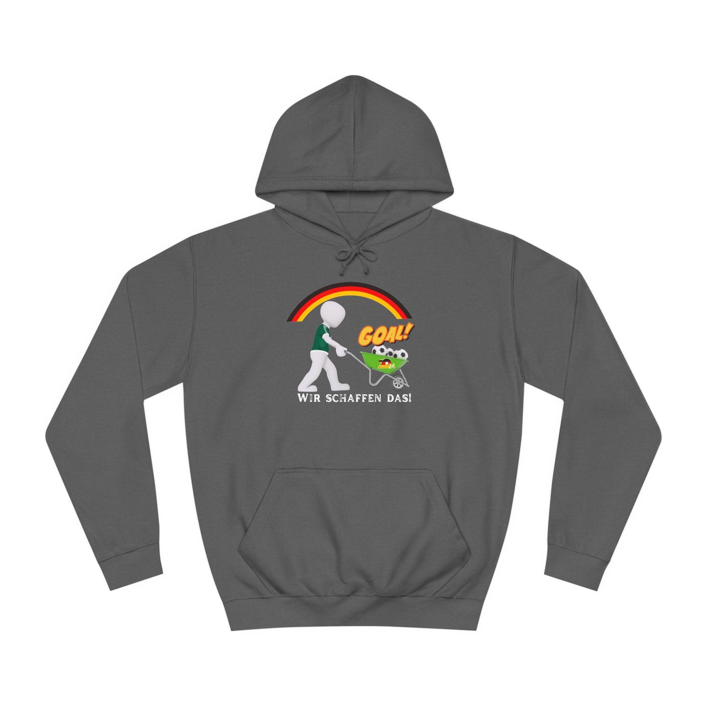 Mit den deutschen Hunden als Fan, schaffen wir das! bedruckt auf Unisex Hoodies