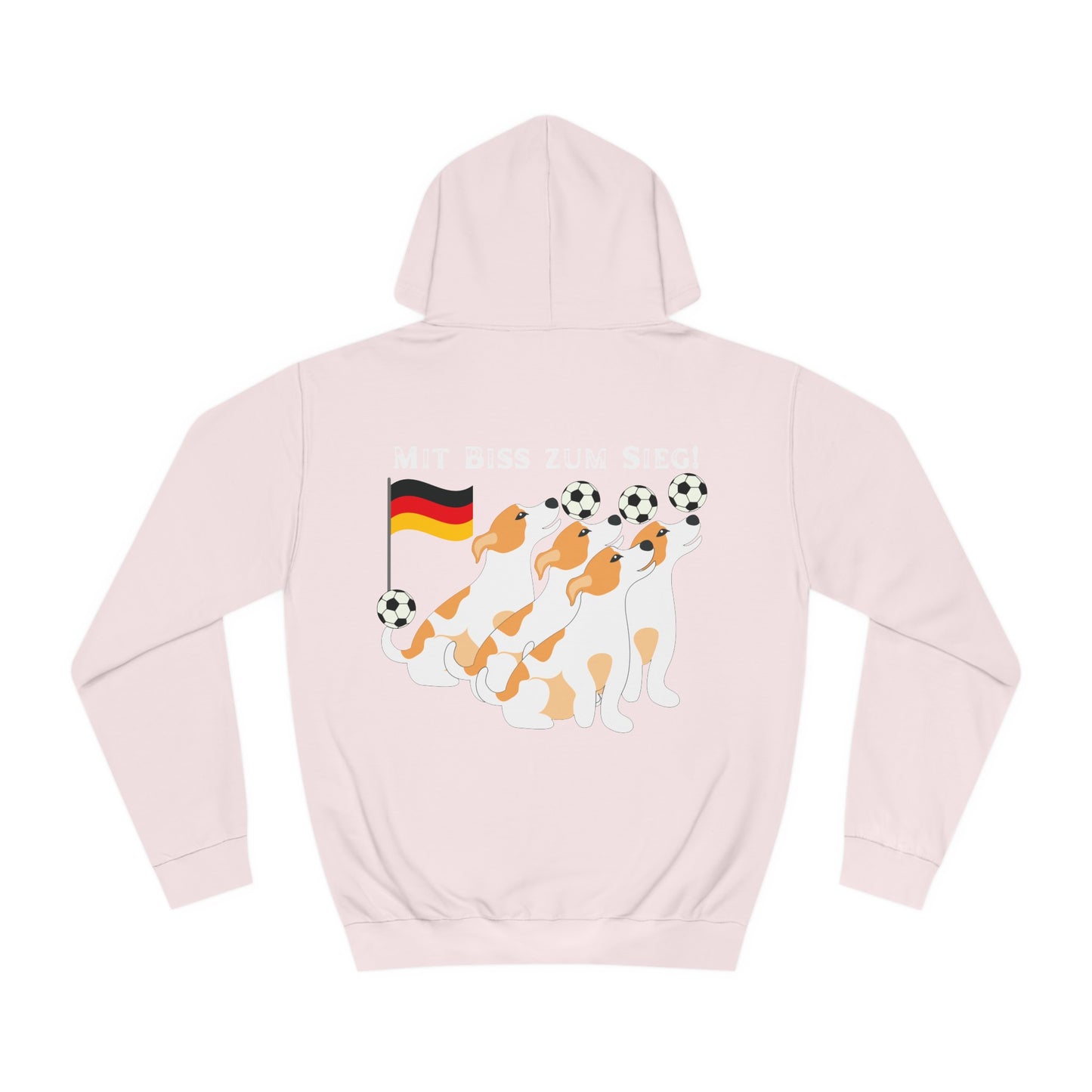 Mit bis zum Sieg -   Ein Land der Siege - Hochwertige Unisex-Kapuzenpullover -  Beidseitig gedruckt