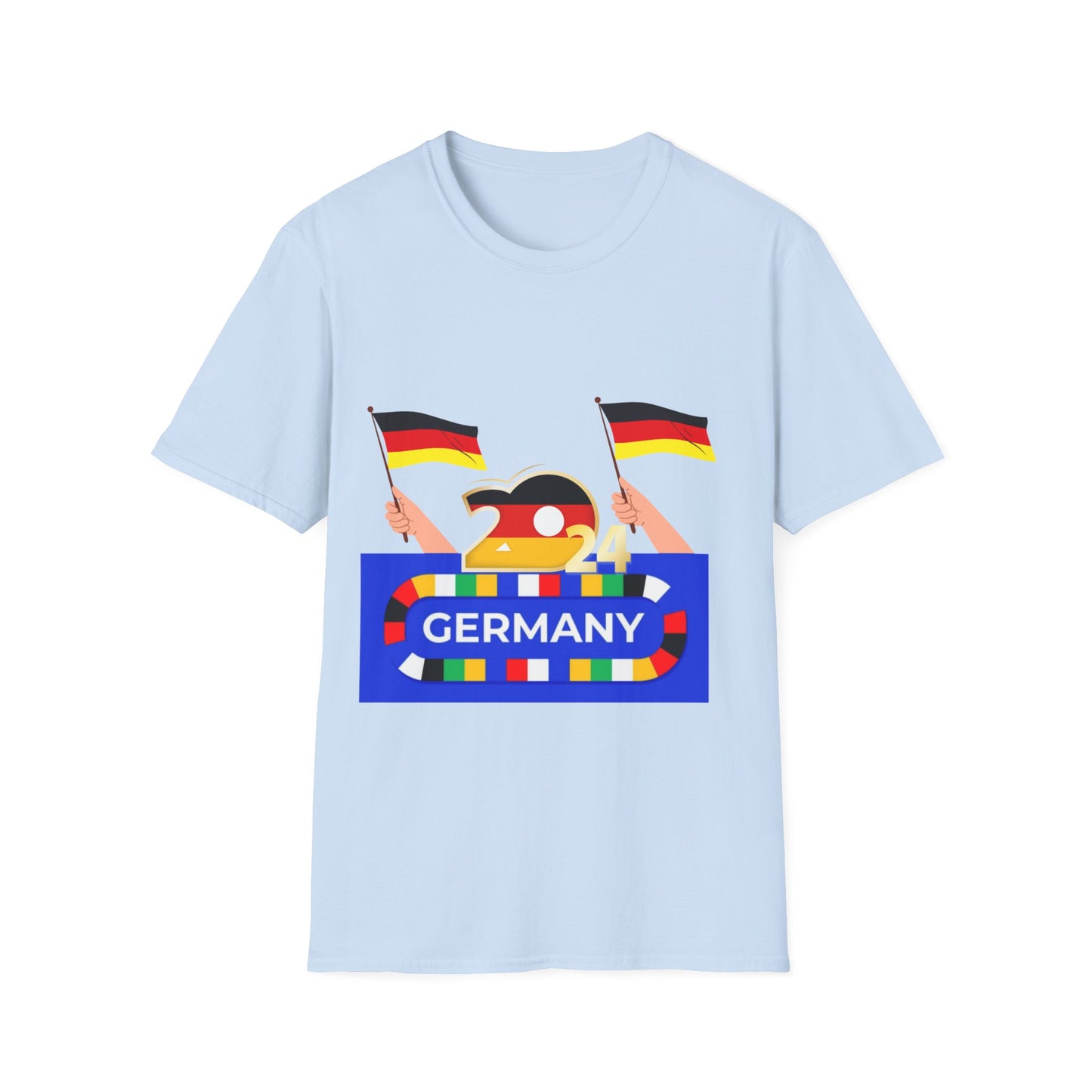 UEFA EM 2024 im Deutschland, Fußballfan Unisex T-Shirts, Fanmotivtrikot, Germany