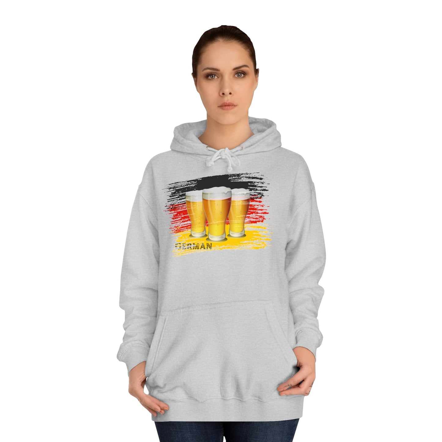 Bier Fans für Deutschland -  auf Unisex Hoodies beidseitig bedruckt