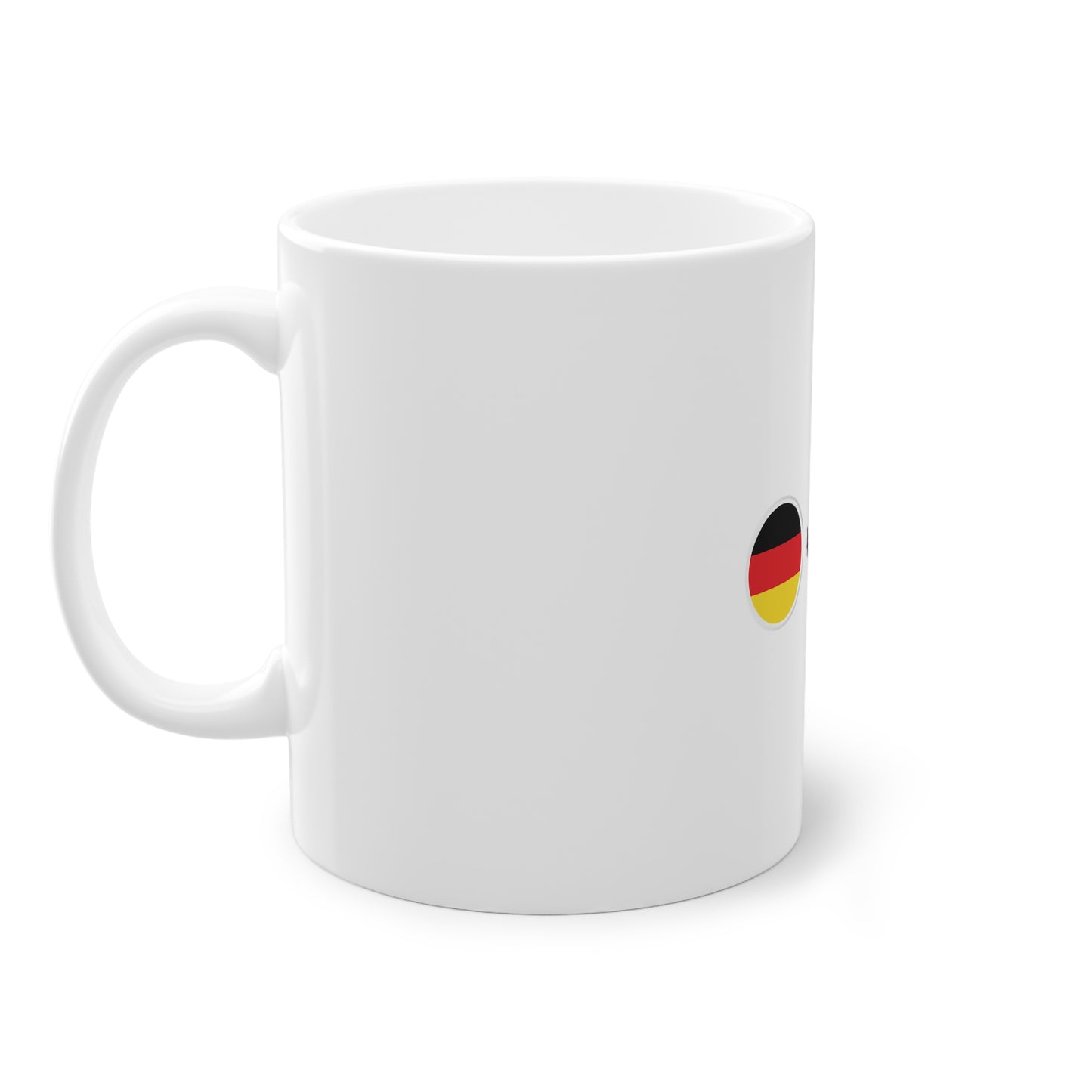 Allemagne - Flagge Deutschlands auf Kaffeetassen bedruckt - Farbe: weiß, Standardtasse, groß 11 Unzen