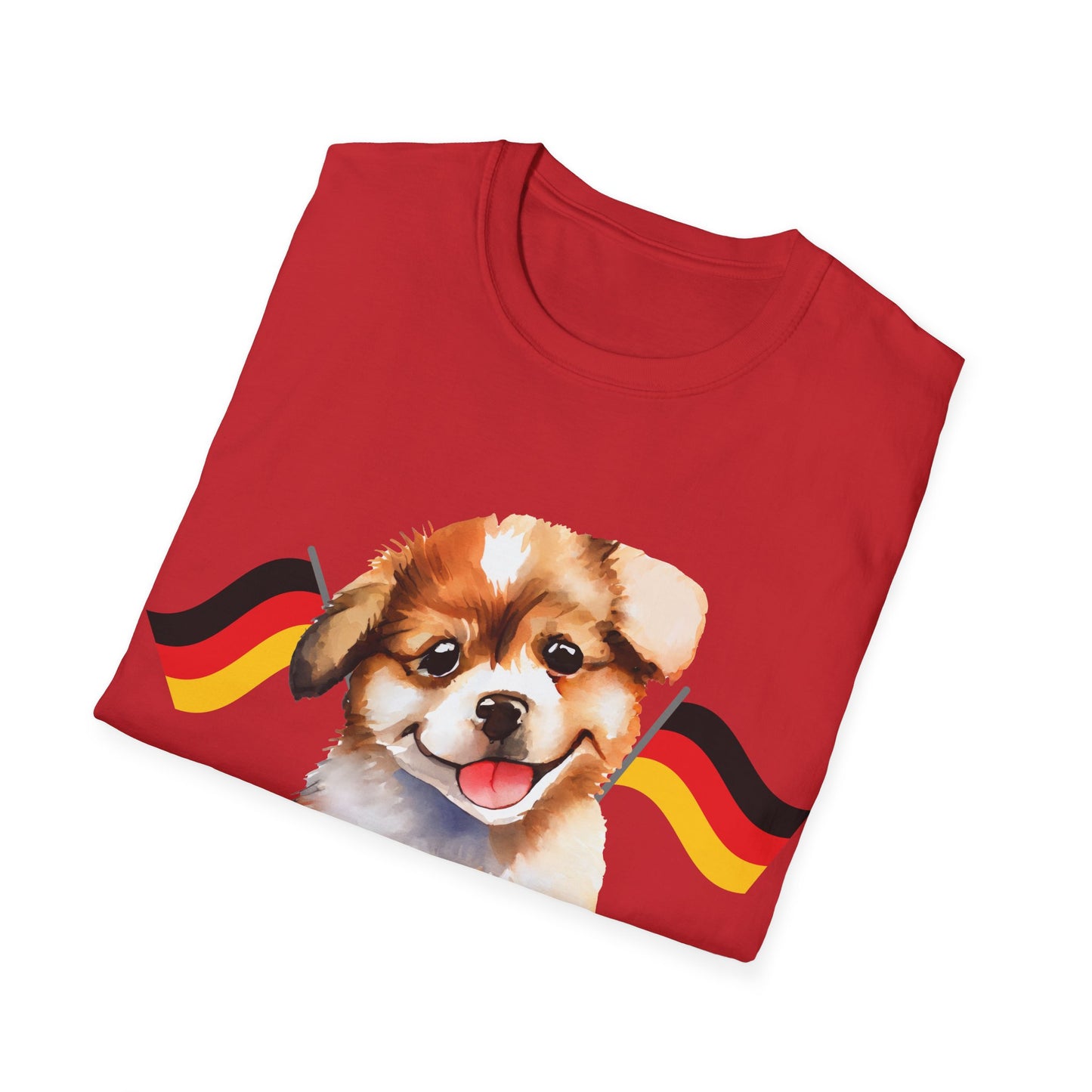 Deutsche Hunde für die Nationalmannschaft, Fußballfan T-Shirts, Flagge, Fanmotivtrikot, Fan Unisex T-Shirt, Tore, EM 2024, German soccer