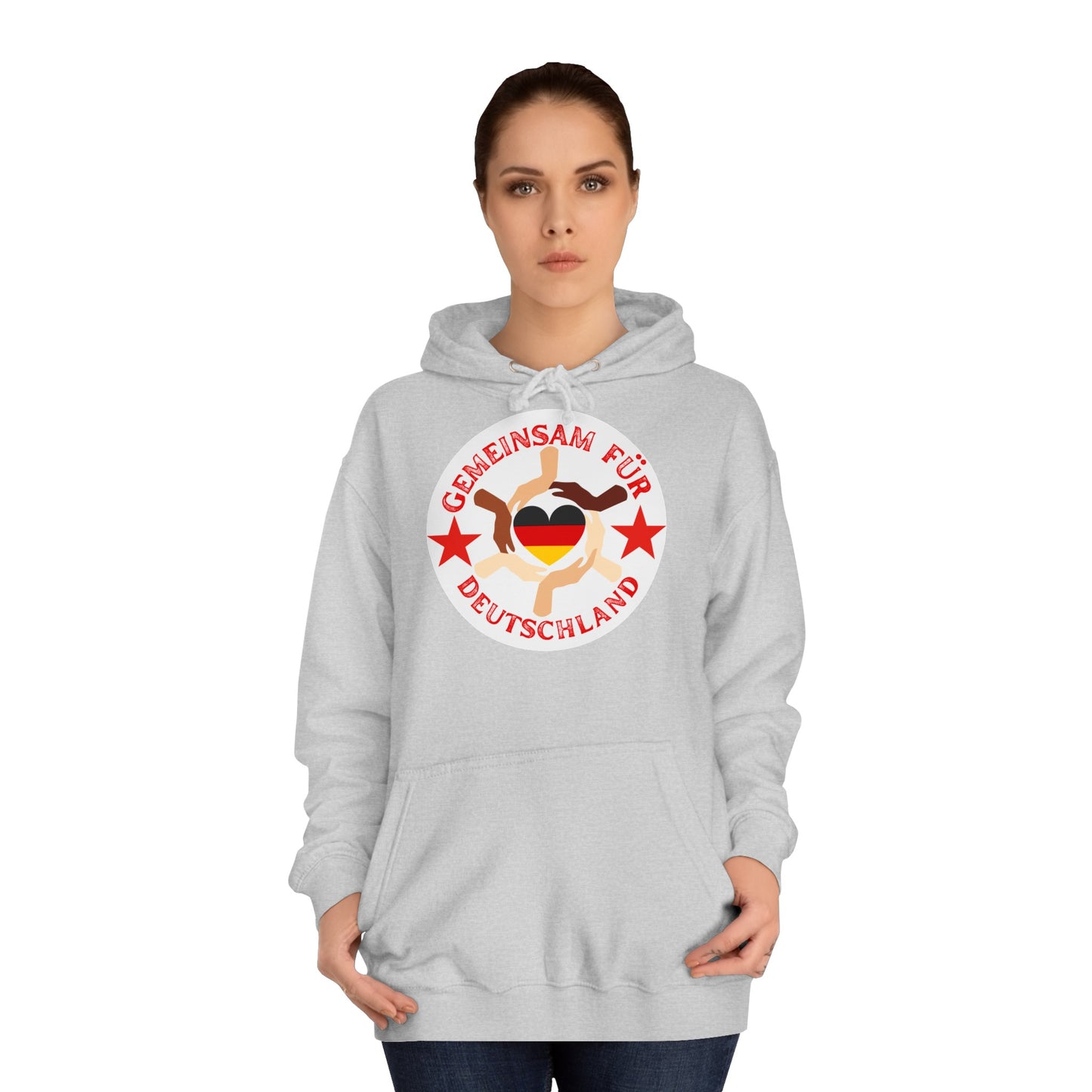 Gemeinsam für Deutschland - Ein Land der Siege - Hochwertige Unisex-Kapuzenpullover - Beidseitig bedruckt