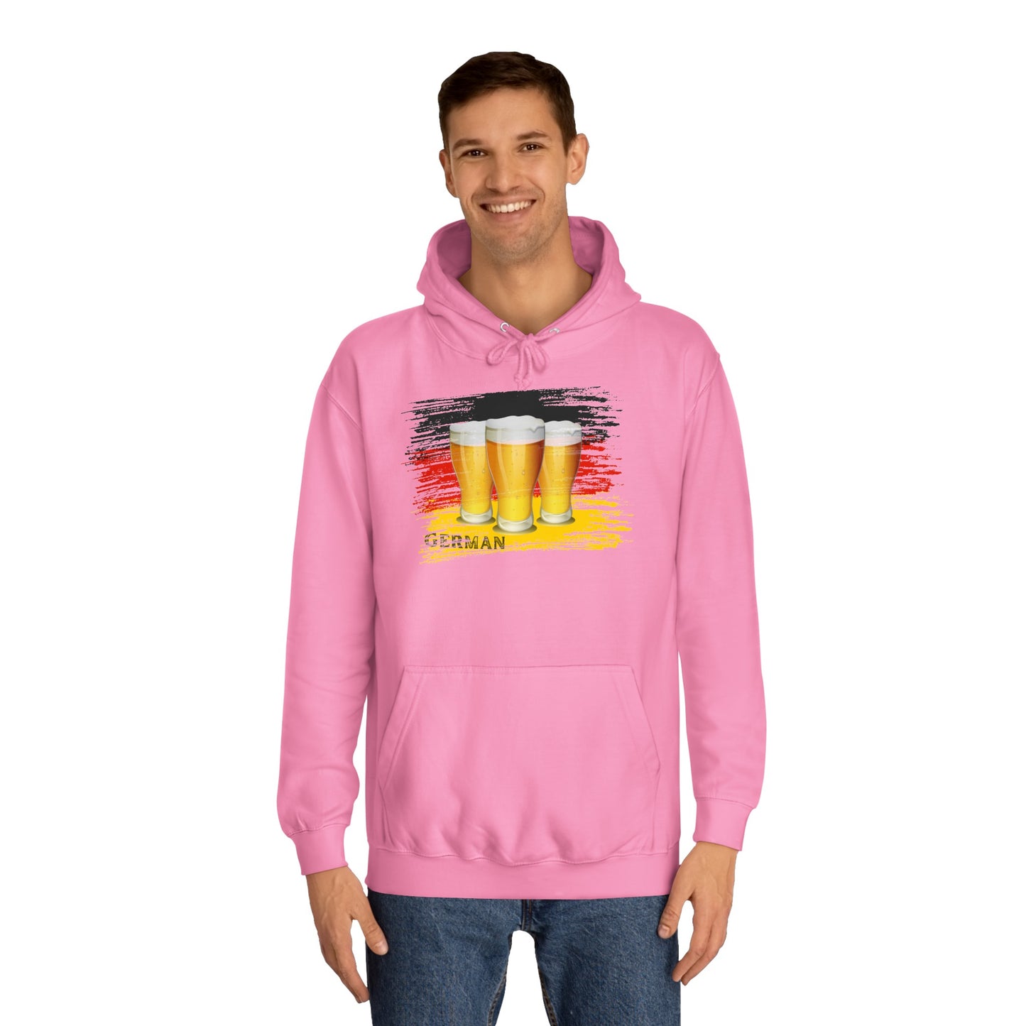 Bier Fans für Deutschland -  auf Unisex Hoodies beidseitig bedruckt