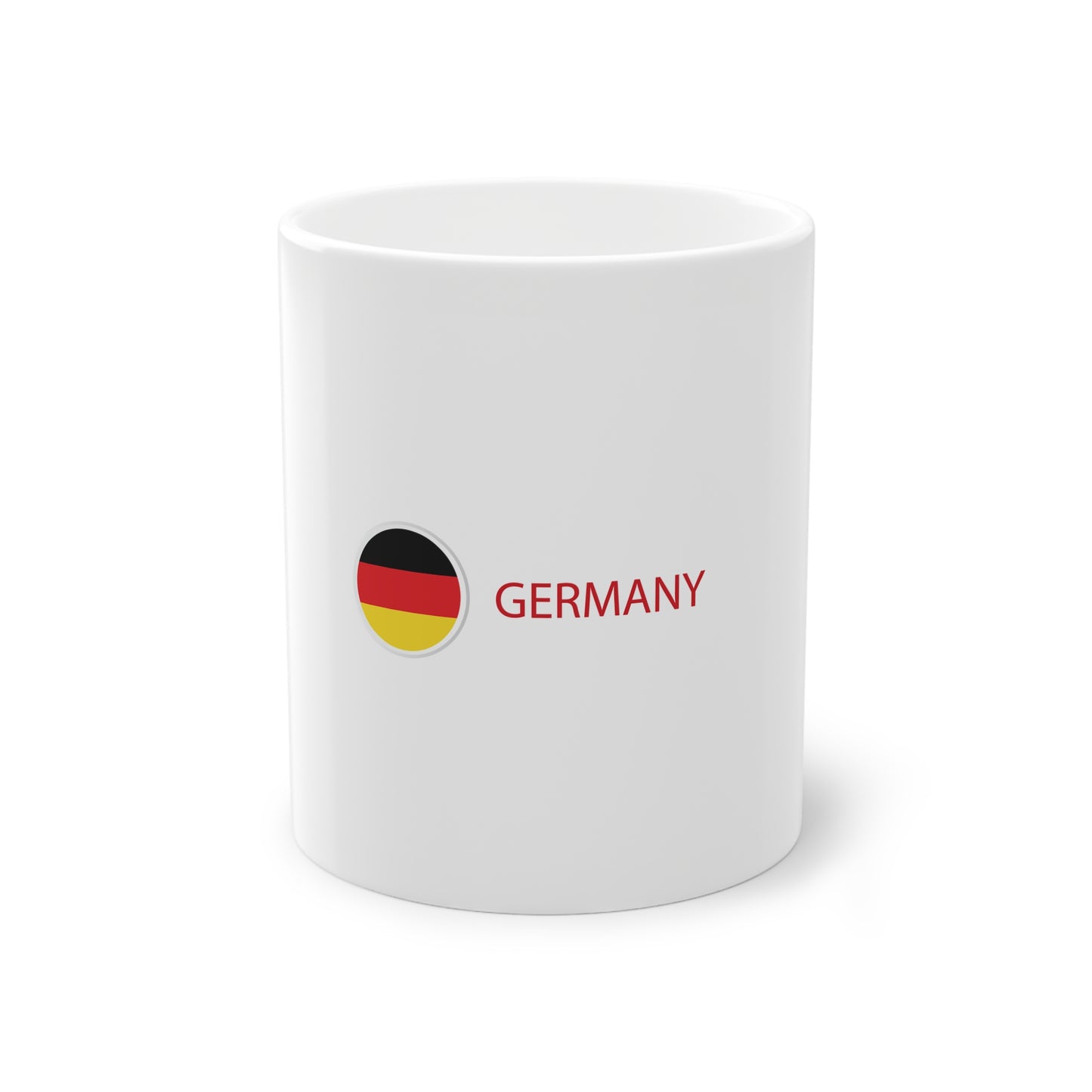 Welcome to Germany - Flagge Deutschlands auf Kaffeetassen bedruckt - Farbe: weiß, Standardtasse, groß 11 Unzen