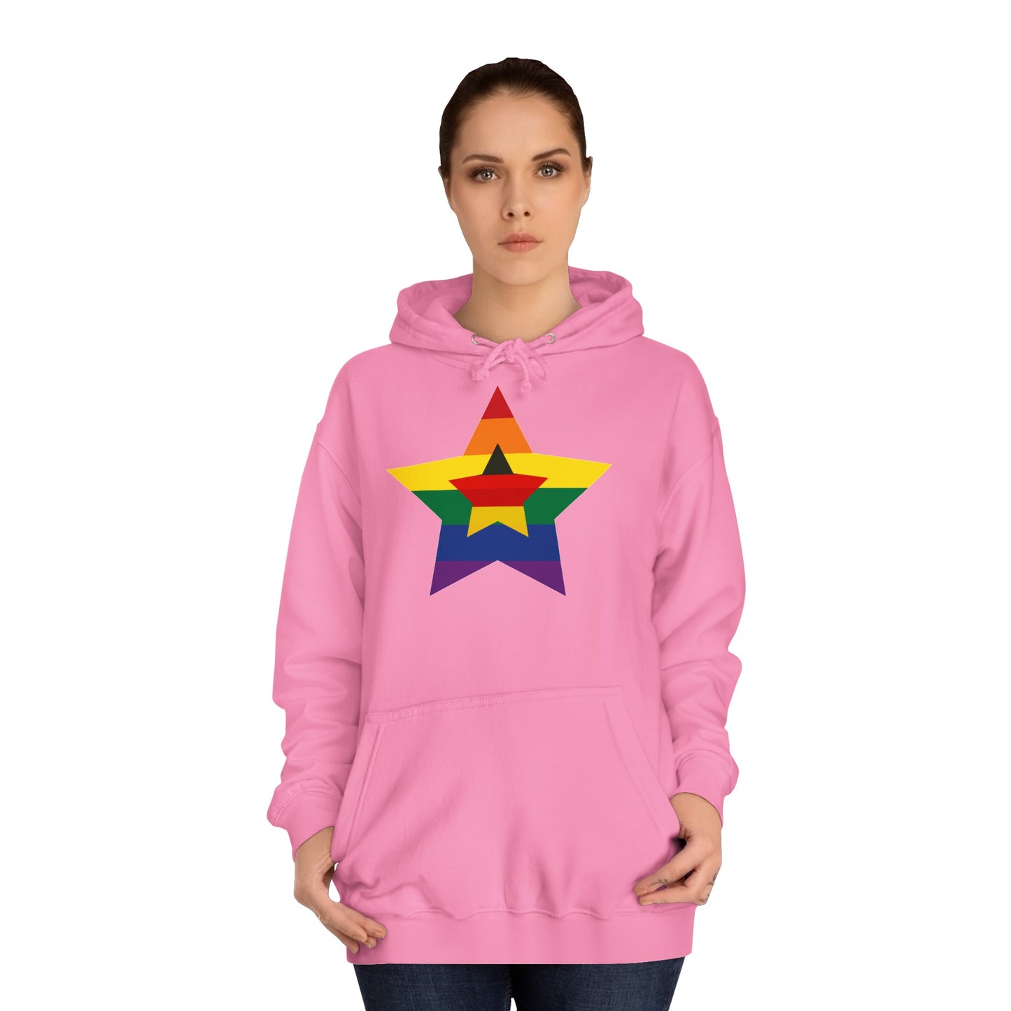 Hochwertige Hoodies - Regenbogen Deutschland - Beide Seiten gedruckt