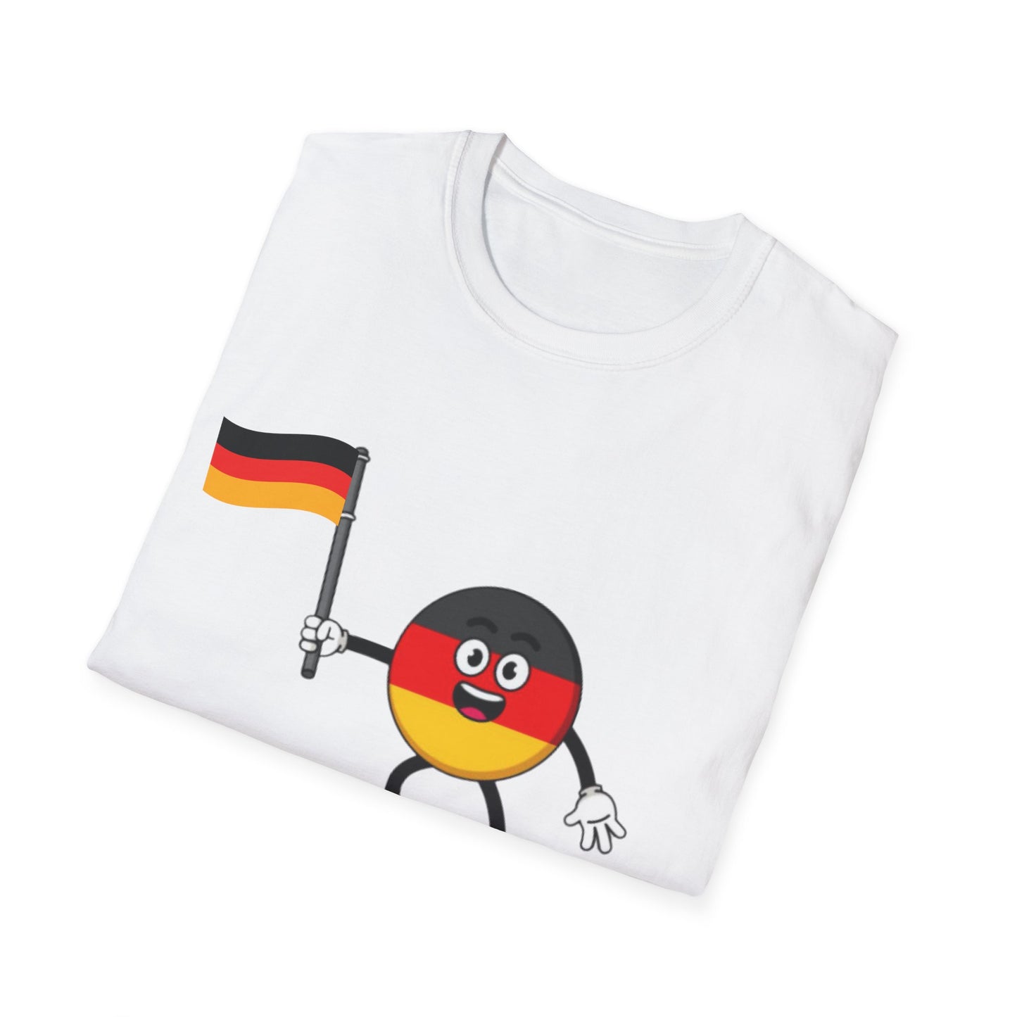 Allez deutsche Nationalmannschaft - Fußballfan Unisex T-Shirts, Deutsche Flagge, Fanmotivtrikot