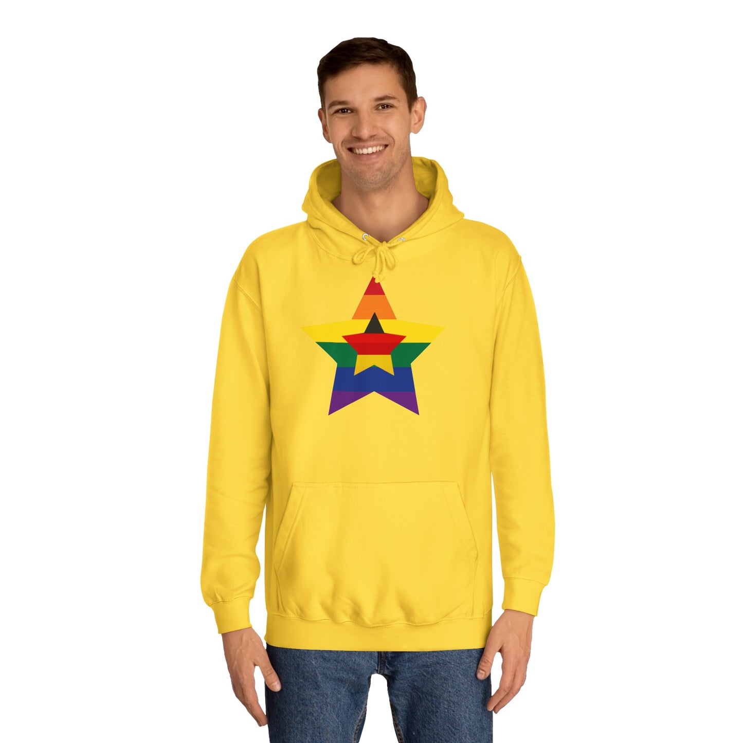 Hochwertige Hoodies - Regenbogen Deutschland - Beide Seiten gedruckt