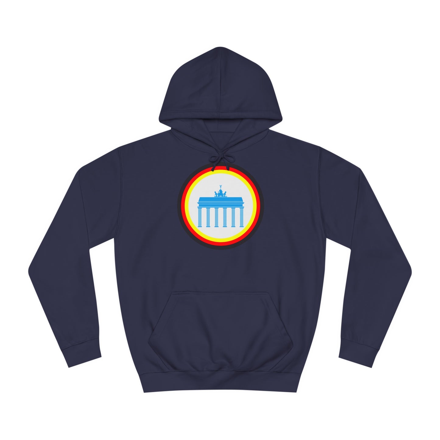 Brandenburger Tor auf Unisex-College-Hoodie, Kapuzenpullover,  beidseitig bedruckt