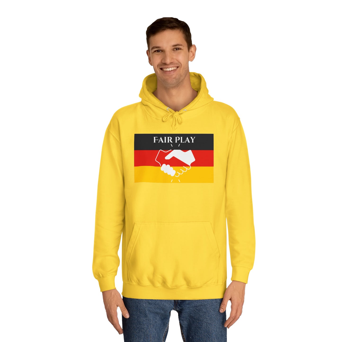 Hochwertige Hoodies - Fairplay für Deutschland - Beide Seiten gedruckt