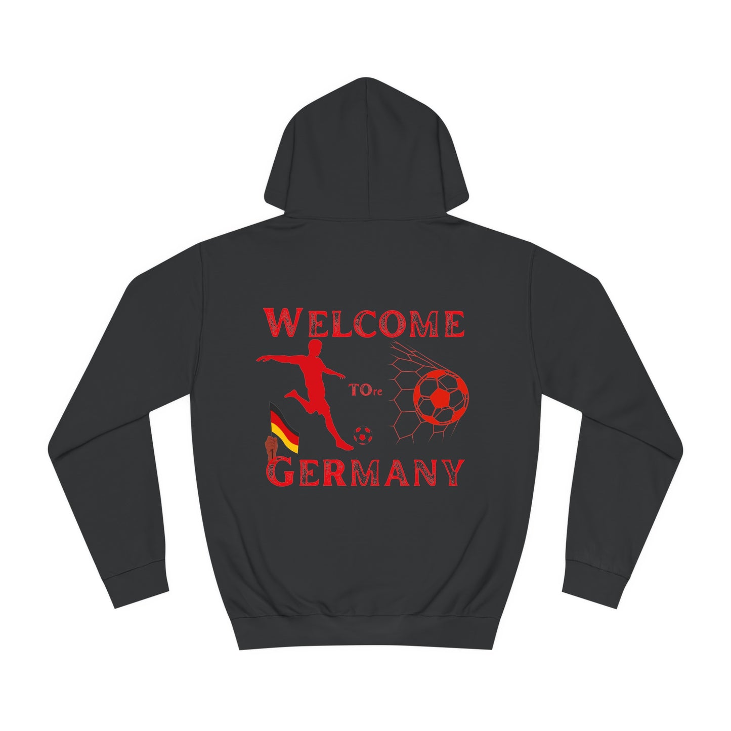 Erleben Sie die Schönheit und Leidenschaft des Fußballs in Deutschland - Hochwertige Unisex-Kapuzenpullover - Beidseitig bedruckt