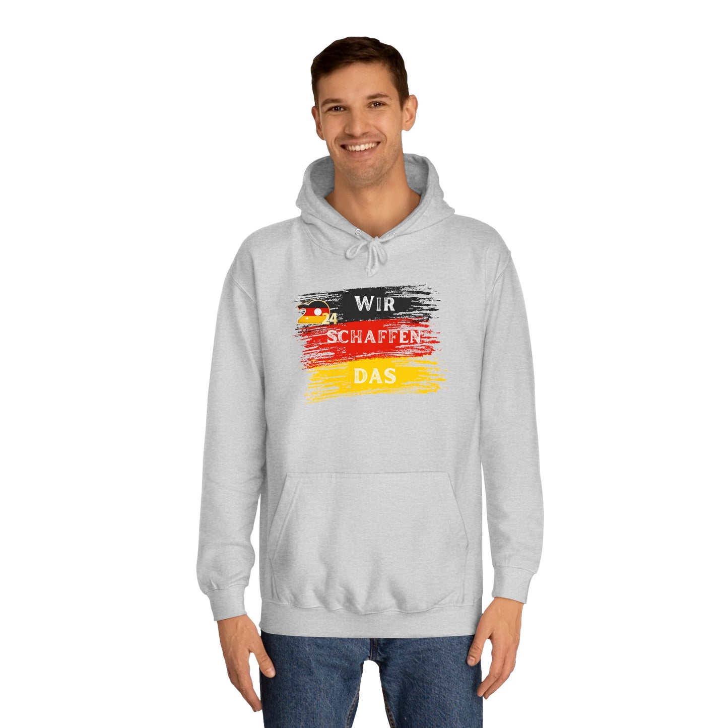 Wir schaffen das! nur für Deutschland EM 2024 - Beidseitig auf Top Qualität Unisex Hoodies bedruckt