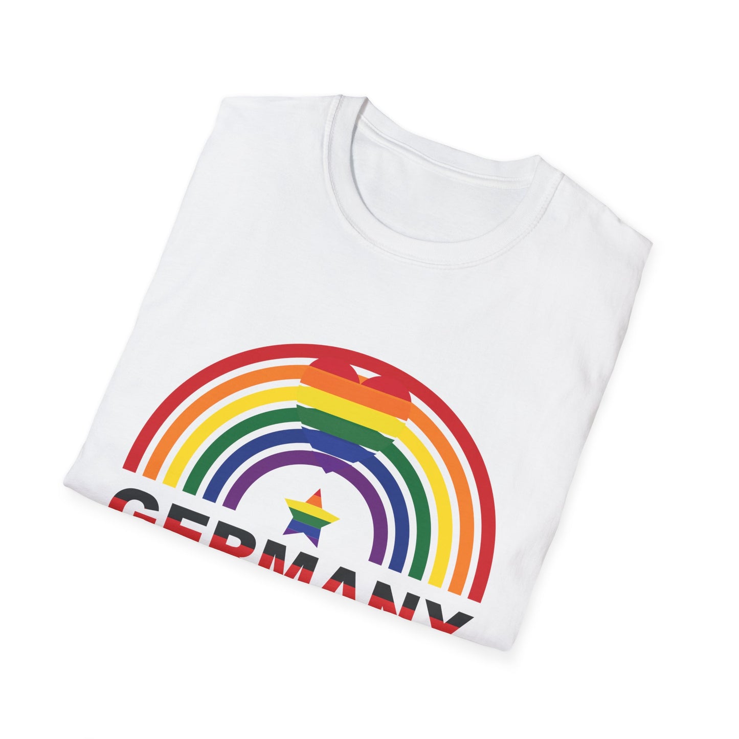 Regenbogen Deutschland - Deutsche Sterne auf einzigartige Unisex T-Shirt