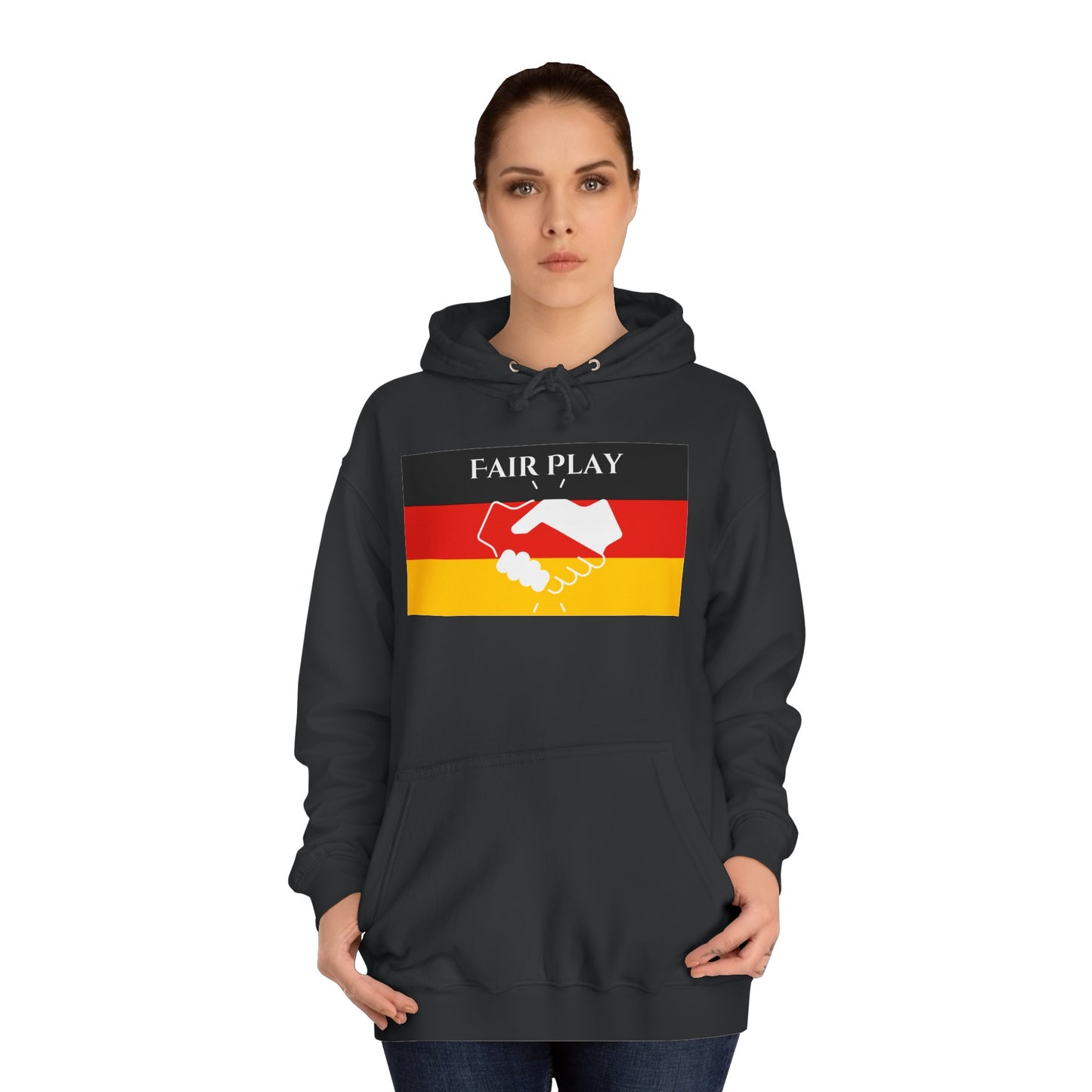 Hochwertige Hoodies - Fairplay für Deutschland - Beide Seiten gedruckt