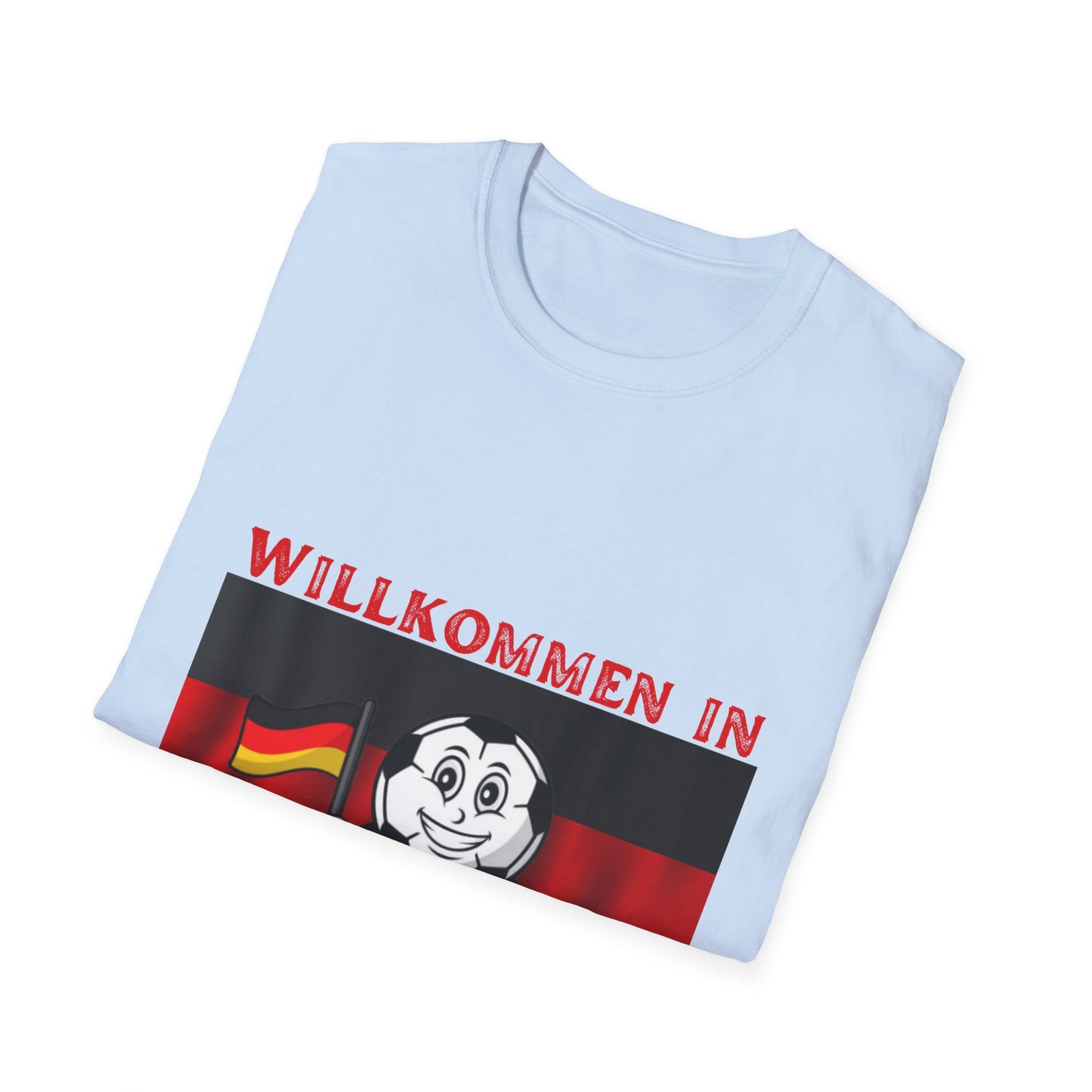 Willkommen in Deutschland: Wo Fußball zur Leidenschaft wird, Unisex T-Shirt