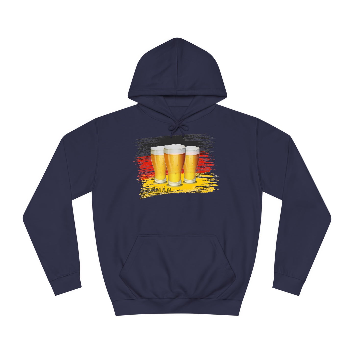 Bier Fans für Deutschland -  auf Unisex Hoodies beidseitig bedruckt