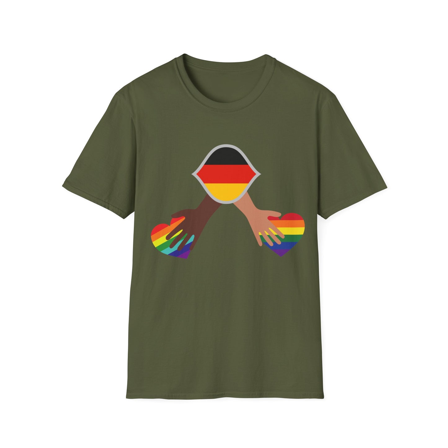 Regenbogenzauber - Multi-Kulti einzigartige Unisex T-Shirt Designs für die Liebe