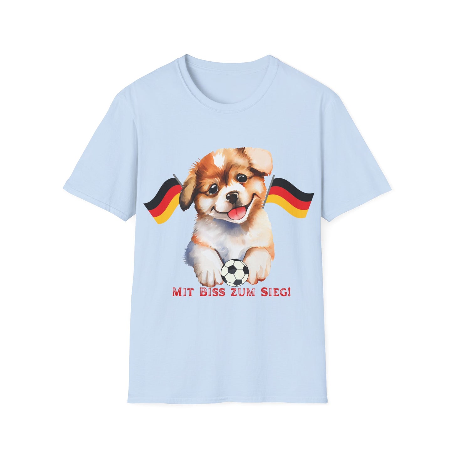 Deutsche Hunde für die Nationalmannschaft, Fußballfan T-Shirts, Flagge, Fanmotivtrikot, Fan Unisex T-Shirt, Tore, EM 2024, German soccer