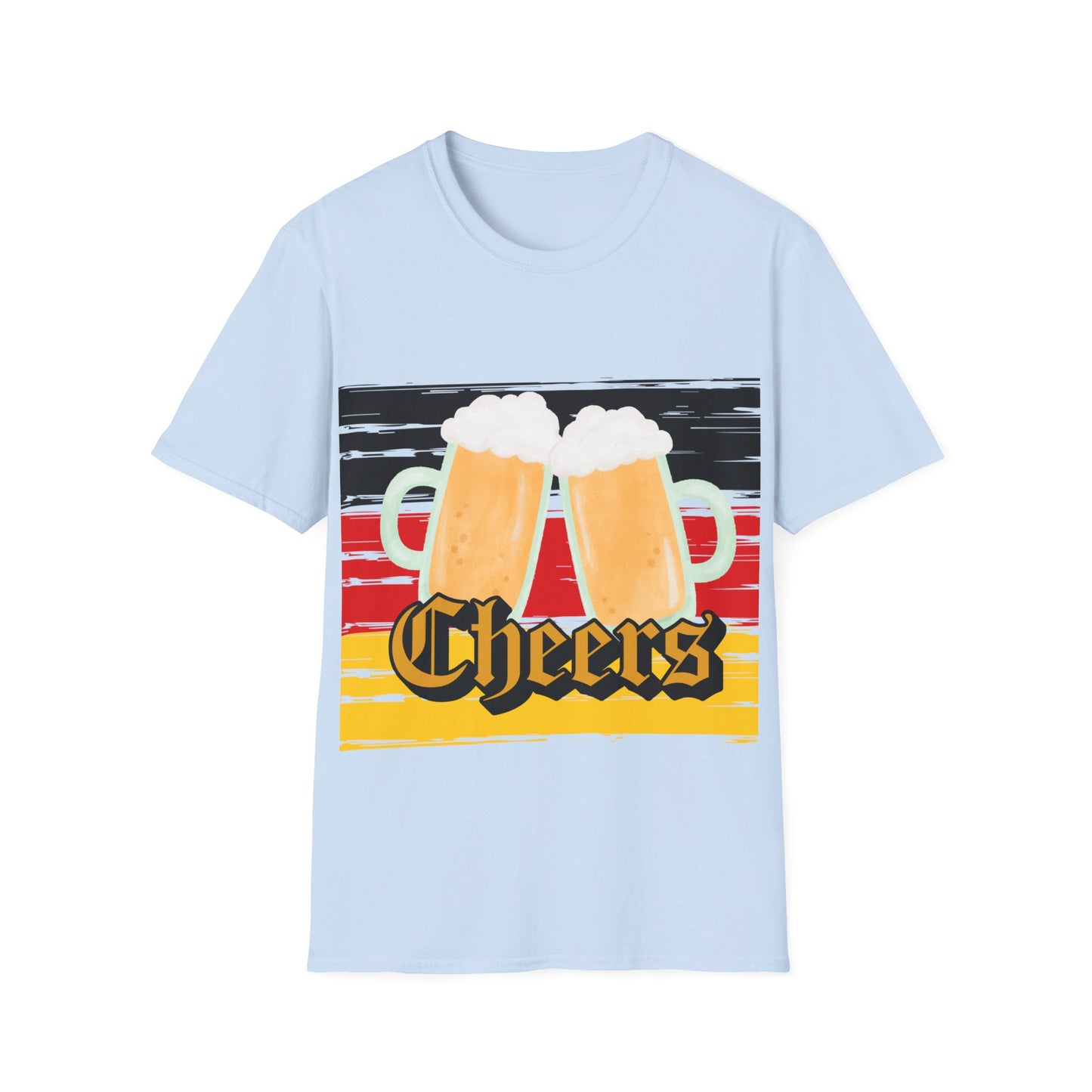 Prost und Cheers aus Deutschland, auf trendigen Unisex T-Shirts, German Beer, Made in Germany